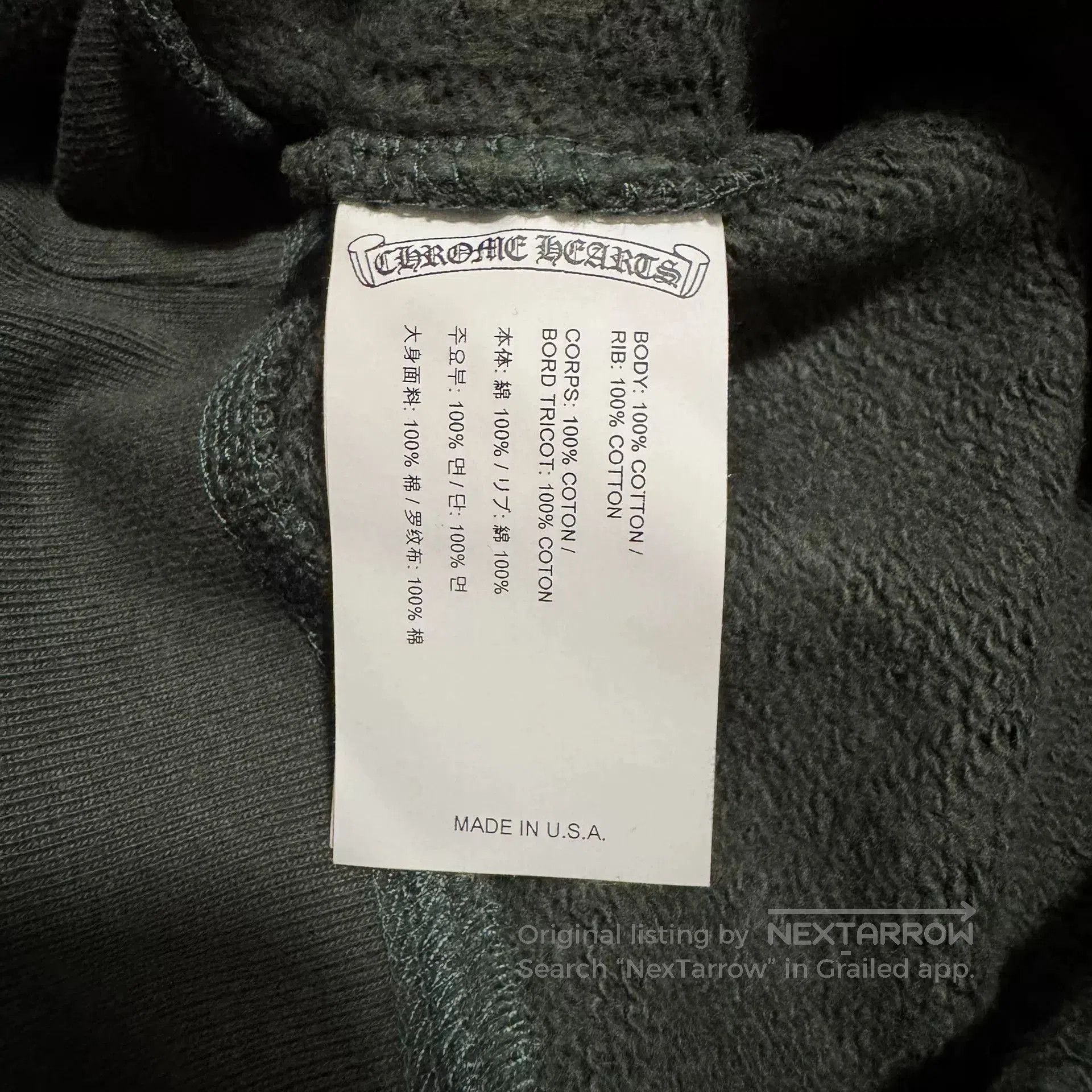 Chrome Hearts chrome hearts green embroidered short sleeve sweatshirt. Size US M / EU 48-50 / 2 - 7 Thumbnail