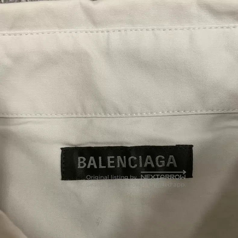 Balenciaga Balenciaga size 37 White Destroyed Reversed Logo Shirt Sho Size US XS / EU 42 / 0 - 4 Thumbnail