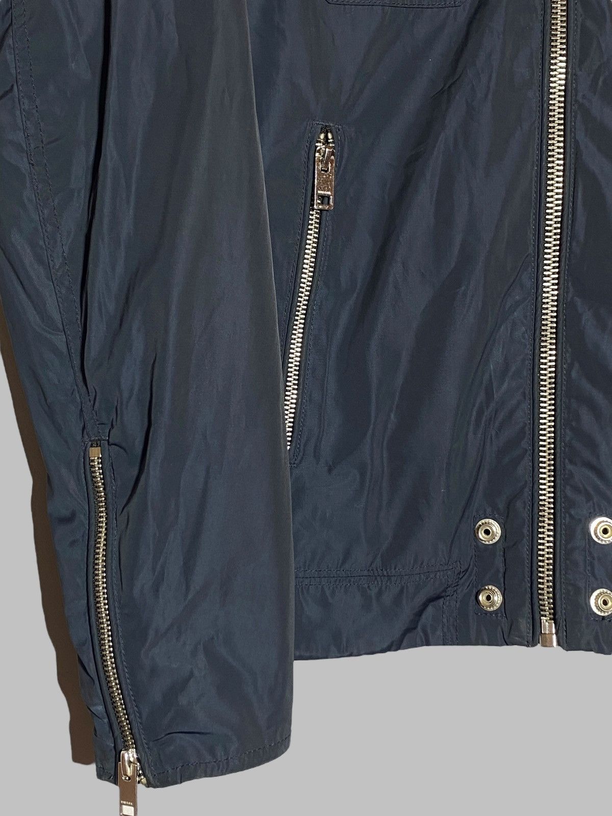 Diesel 🔥 DIESEL TECH ZIP WINDBREAKER JACKET Y2K MOTOCORE STYLE 🔥 Size US M / EU 48-50 / 2 - 8 Thumbnail