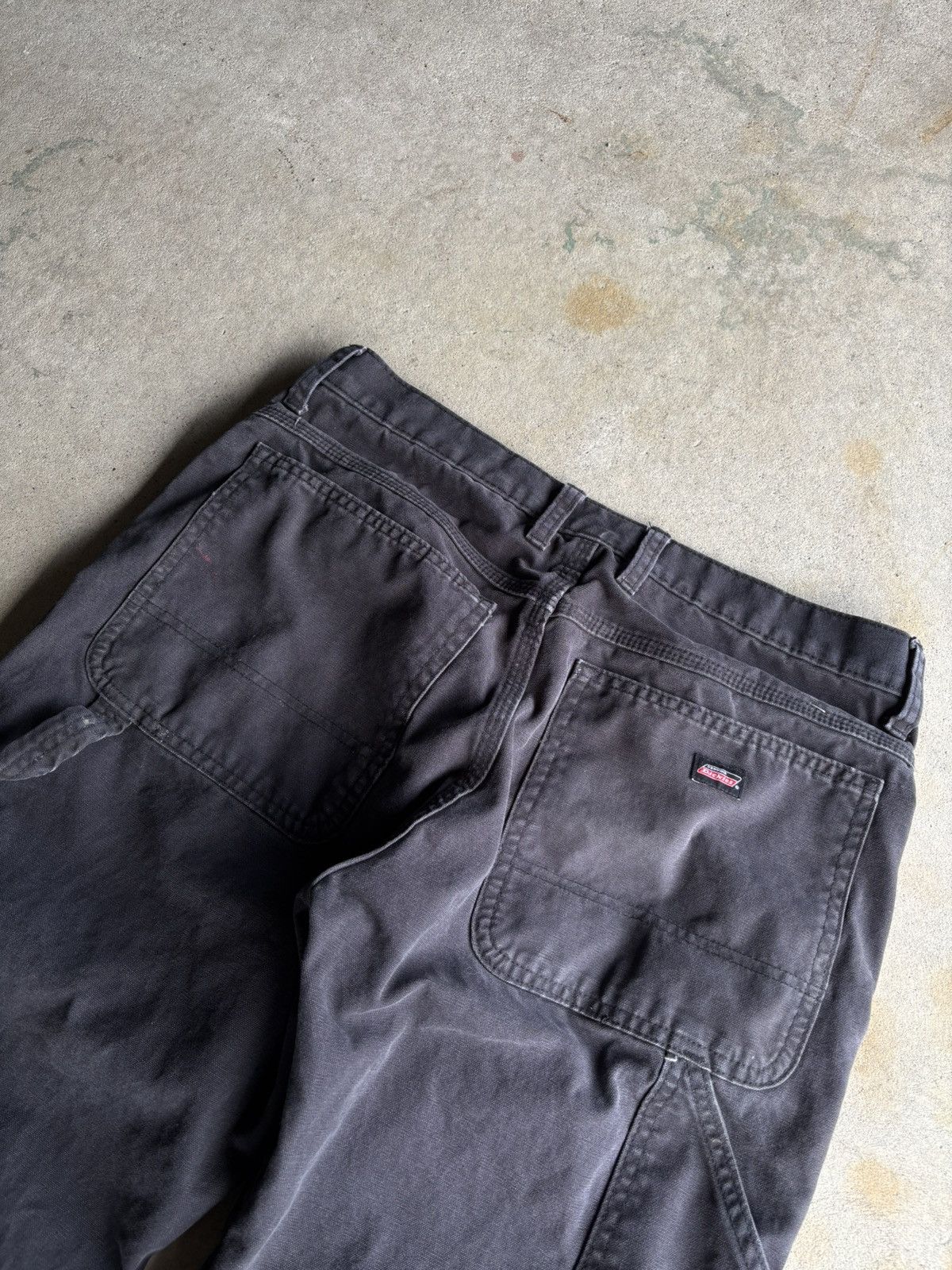 Dickies Vintage 90s Dickies Faded Black Grunge Wide Leg Workwear Size US 32 / EU 48 - 3 Thumbnail