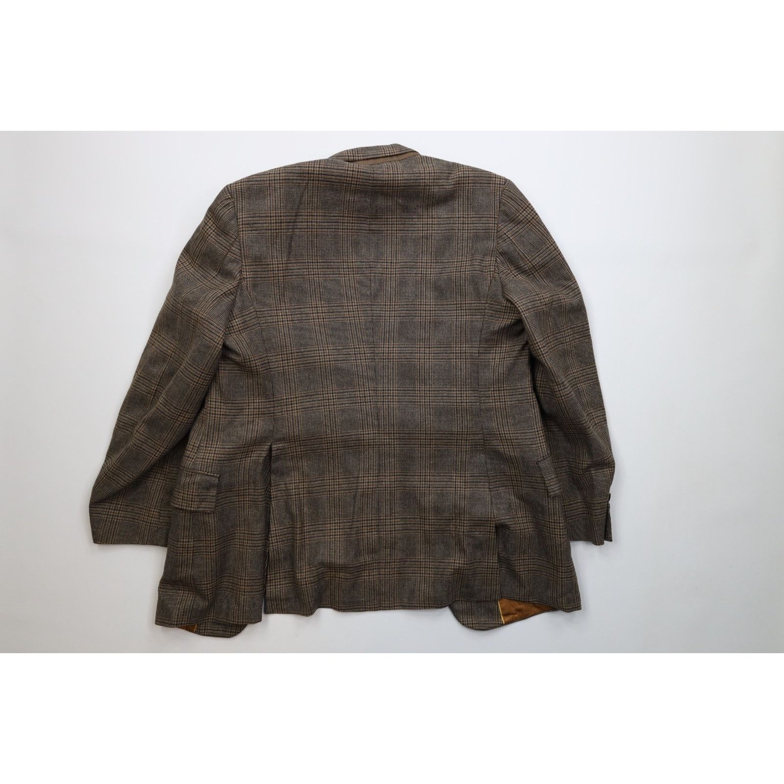 Vintage Vintage 70s Heavy Wool Houndstooth 3 Piece Suit Wedding Size 42L - 5 Thumbnail