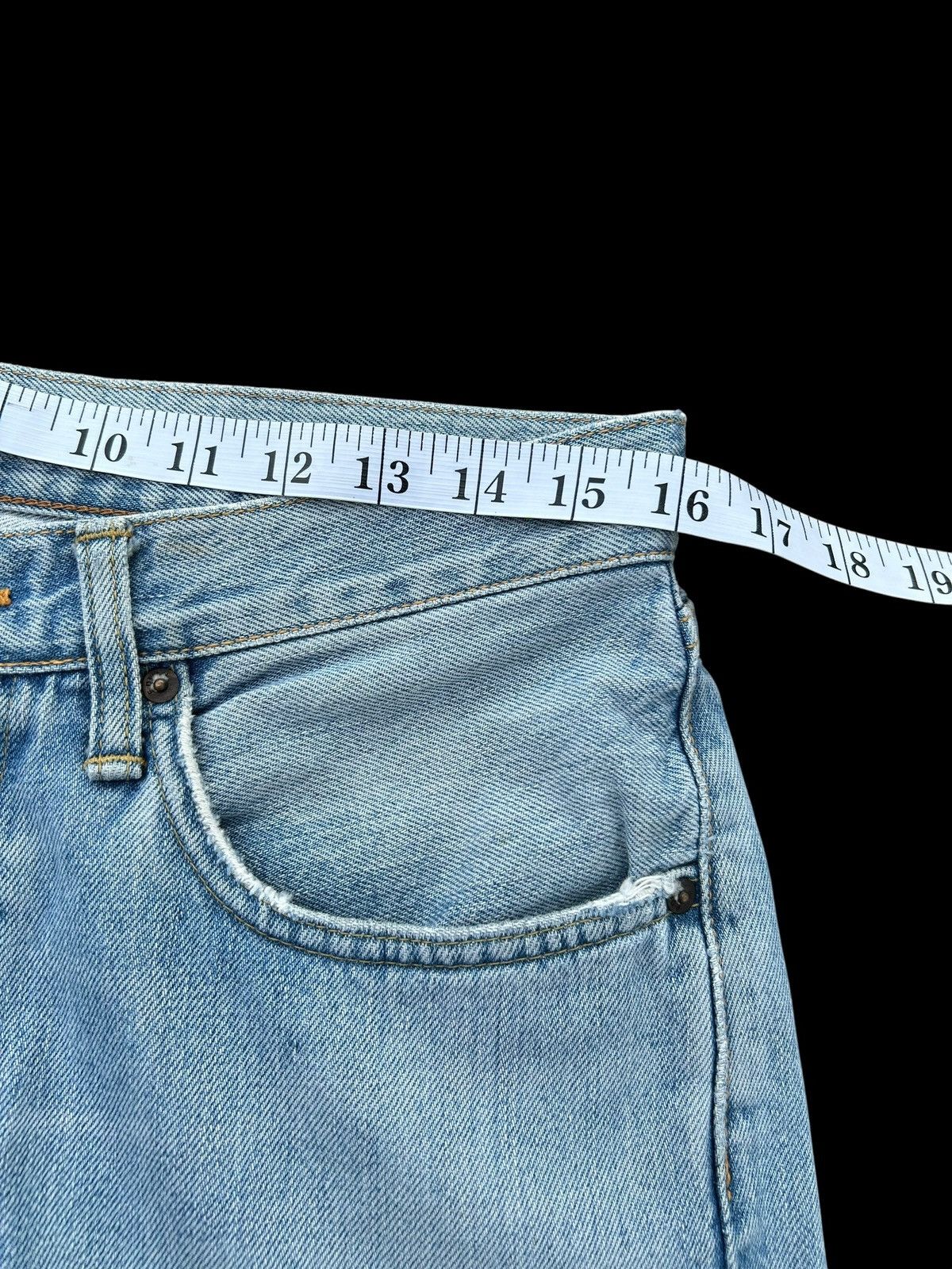 Kapital Vintage Edwin 505X Selvedge Distressed Baggy Denim Jeans Size US 32 / EU 48 - 20 Thumbnail