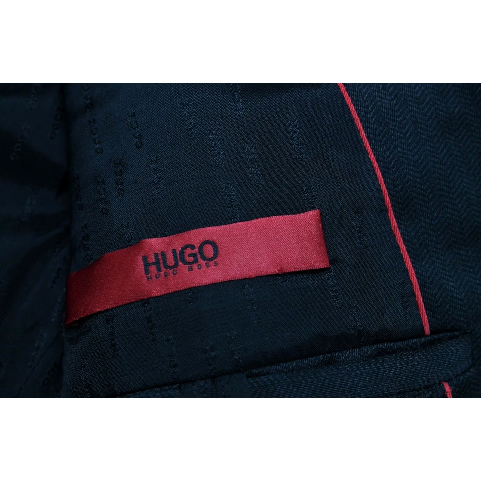 Hugo Boss HUGO BOSS Blazer Men US 38R Single Breasted Wool Blend Patterned Jacket/Coat Mens Size 38R - 4 Thumbnail