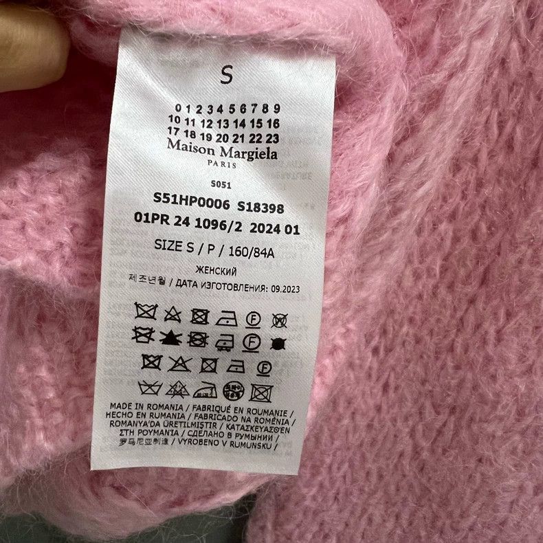 Maison Margiela Maison Margiela Pink braided knitted cardigan jacket 2502-N Size US S / EU 44-46 / 1 - 5 Thumbnail