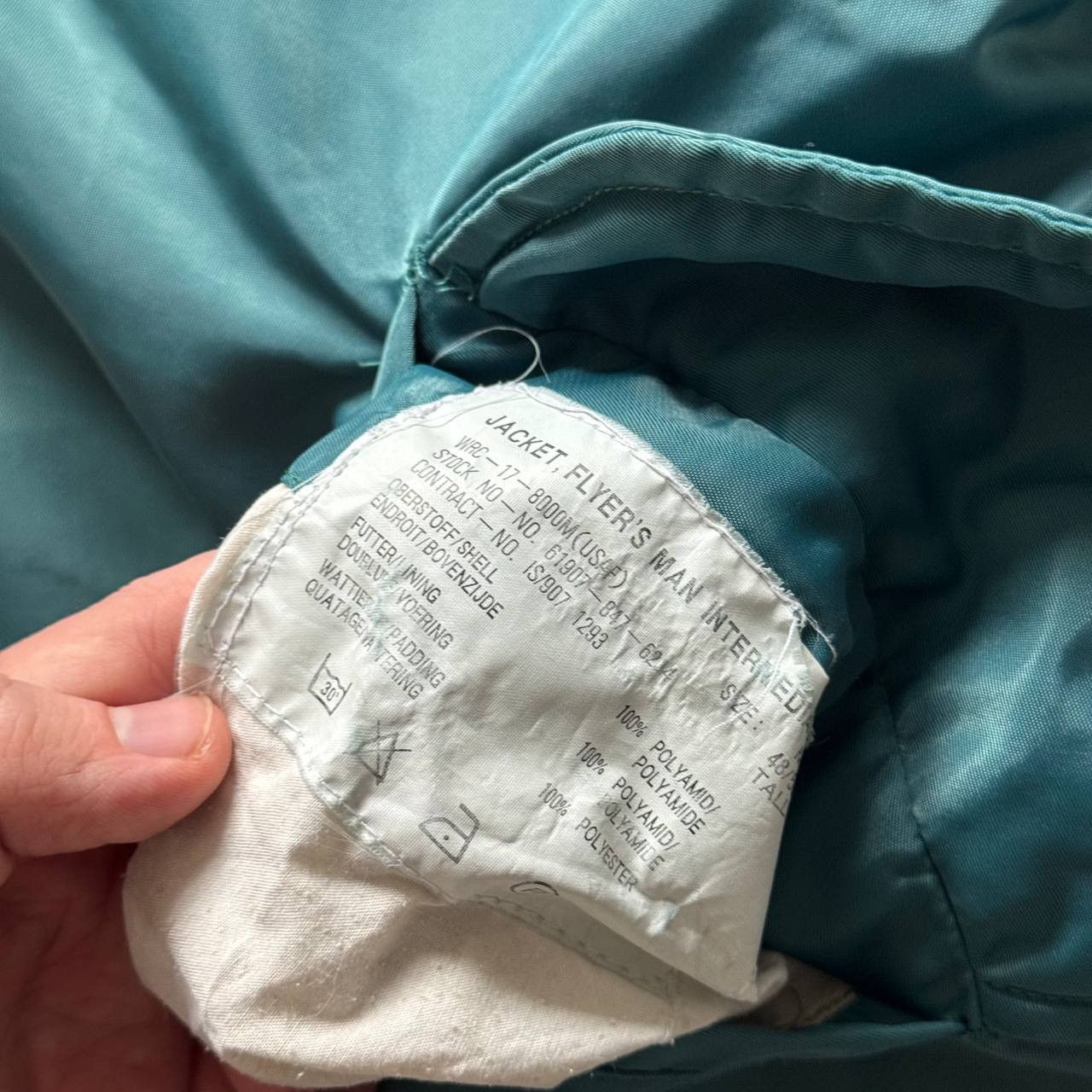 Alpha Industries Alpha Industries Aqua Turquoise Nylon MA 1 Bomber Jacket Size US M / EU 48-50 / 2 - 6 Thumbnail