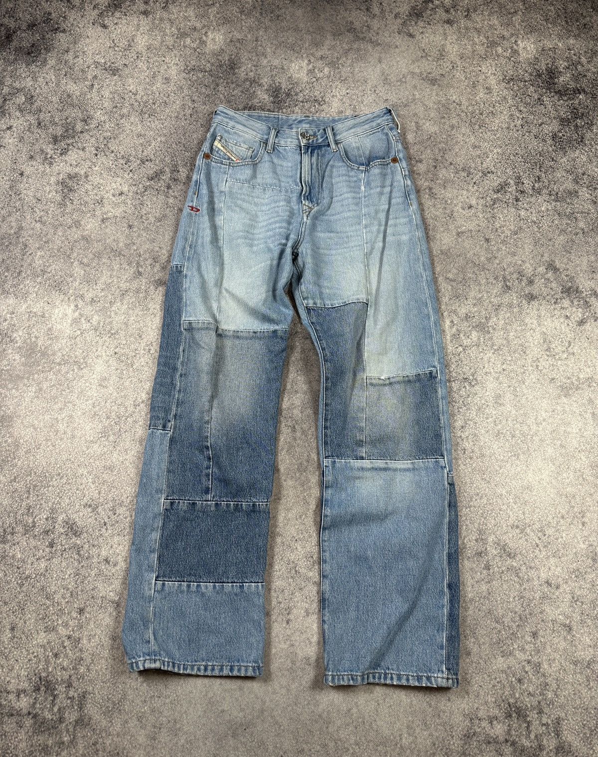 Diesel Y2K Casual Jeans Diesel D-Reggy Pants Avant Garde Opium Rare Size 25" / US 0 / IT 36 - 1 Thumbnail
