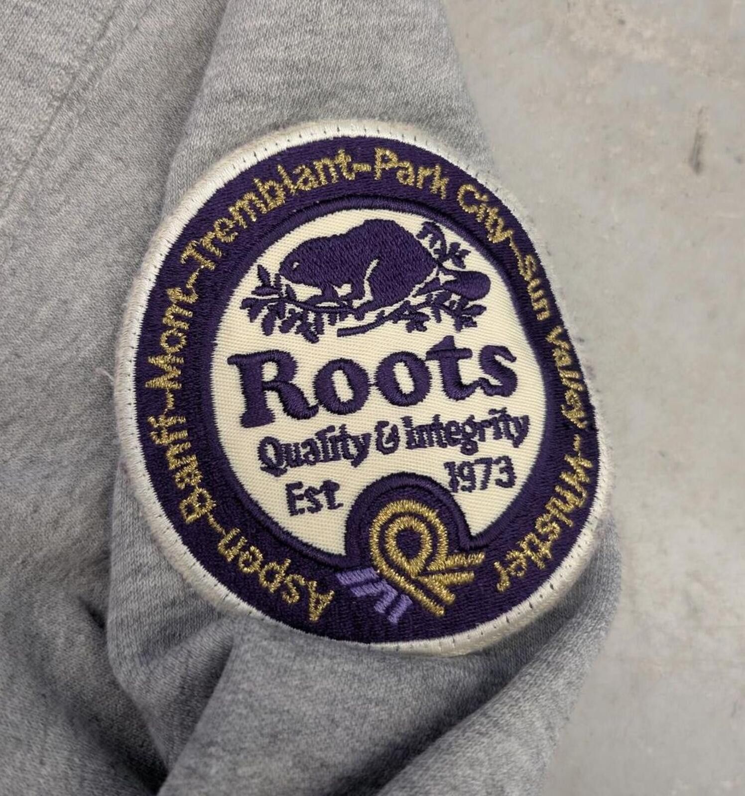 Roots Vintage 90s Banff Canada Ski Club Full Zip Gray Hoodie Size US M / EU 48-50 / 2 - 3 Thumbnail