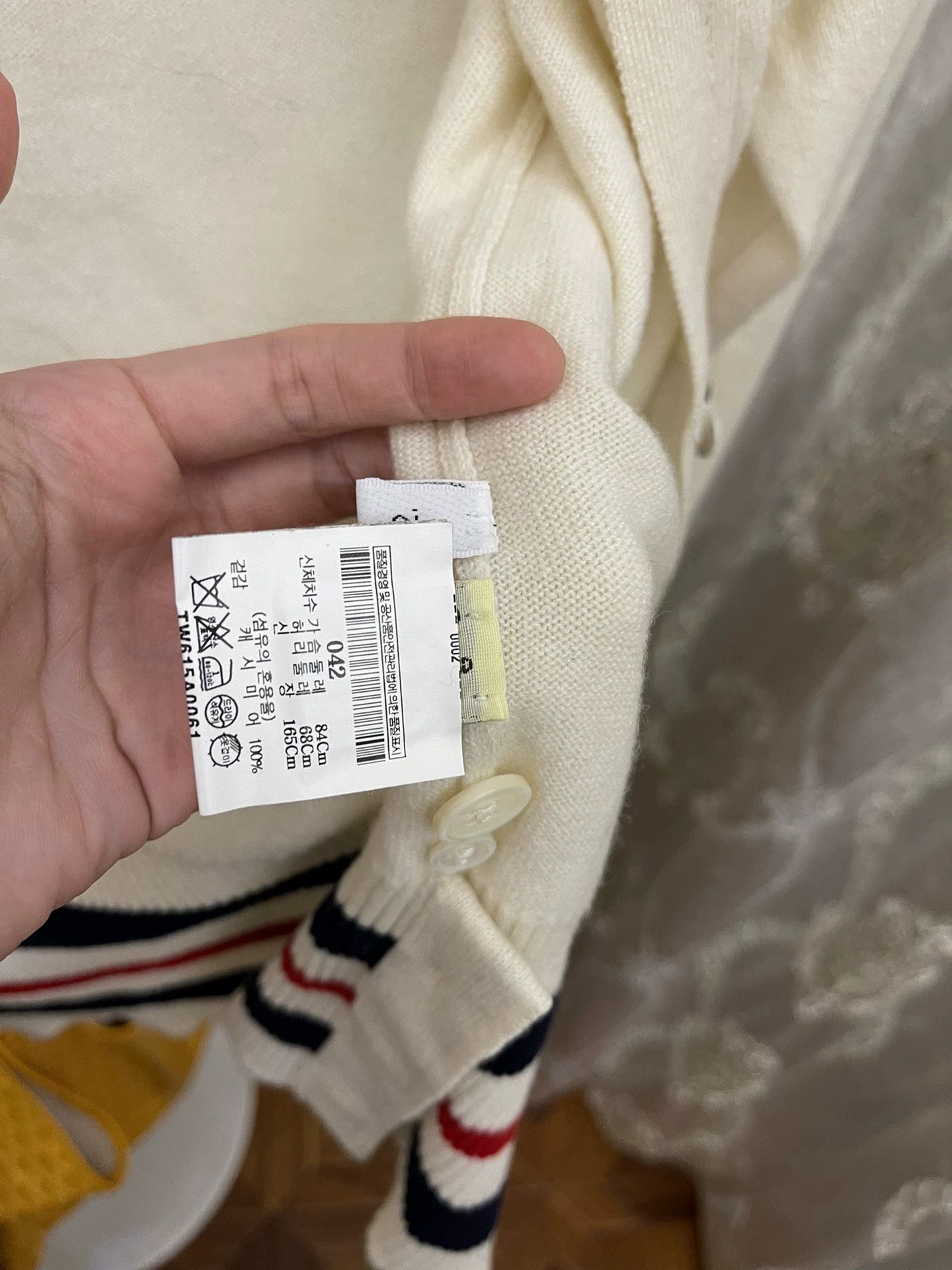 Thom Browne Thom Browne Cashmere Cardigan White 42 (XS/S) Size M / US 6-8 / IT 42-44 - 4 Thumbnail