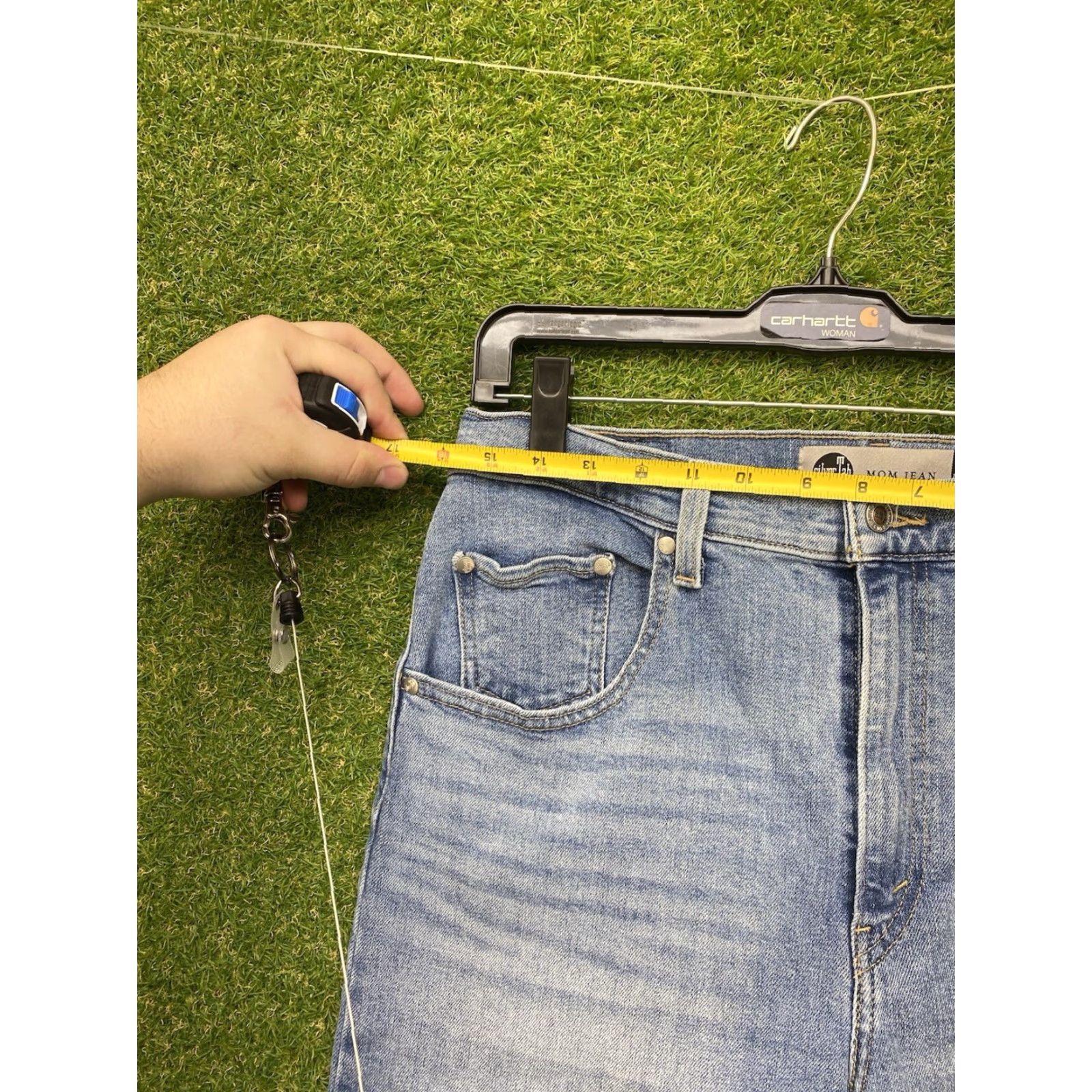 Levi's Levi's Silvertab Jeans Womens 31x27 High Waisted Mom Tapered Blue High Rise 90s Vintage Size 24" / US 00 / IT 34 - 6 Thumbnail