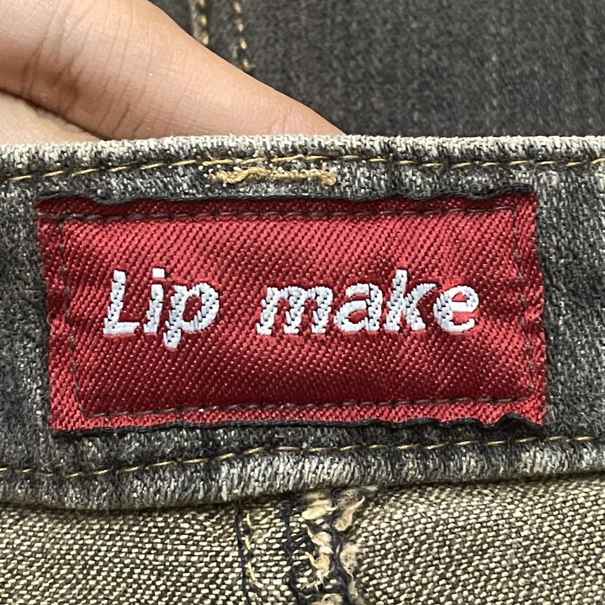 14th Addiction Rare Design Vintage Brand Lip Make Super Flared Jeans 1990s Size US 33 - 9 Thumbnail