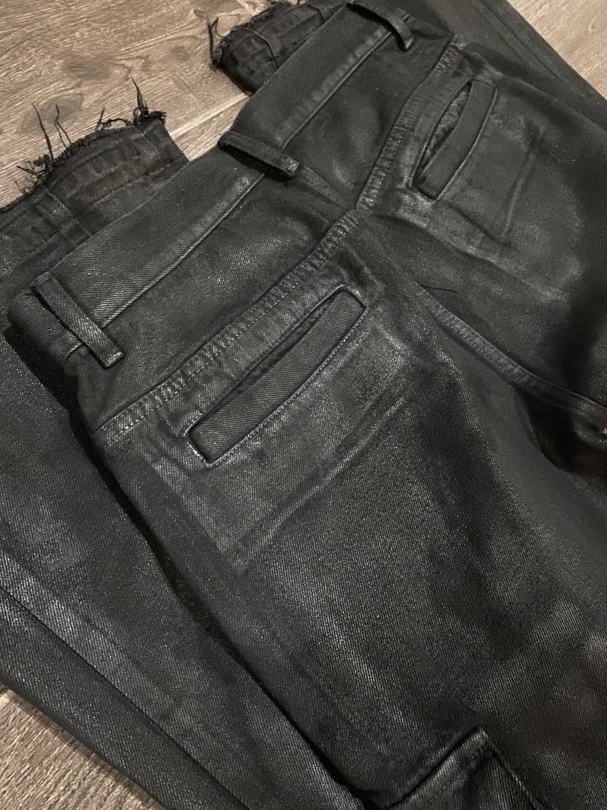 Japanese Brand No Mass Prod. Wax flared zipper cargo Size US 33 - 3 Thumbnail