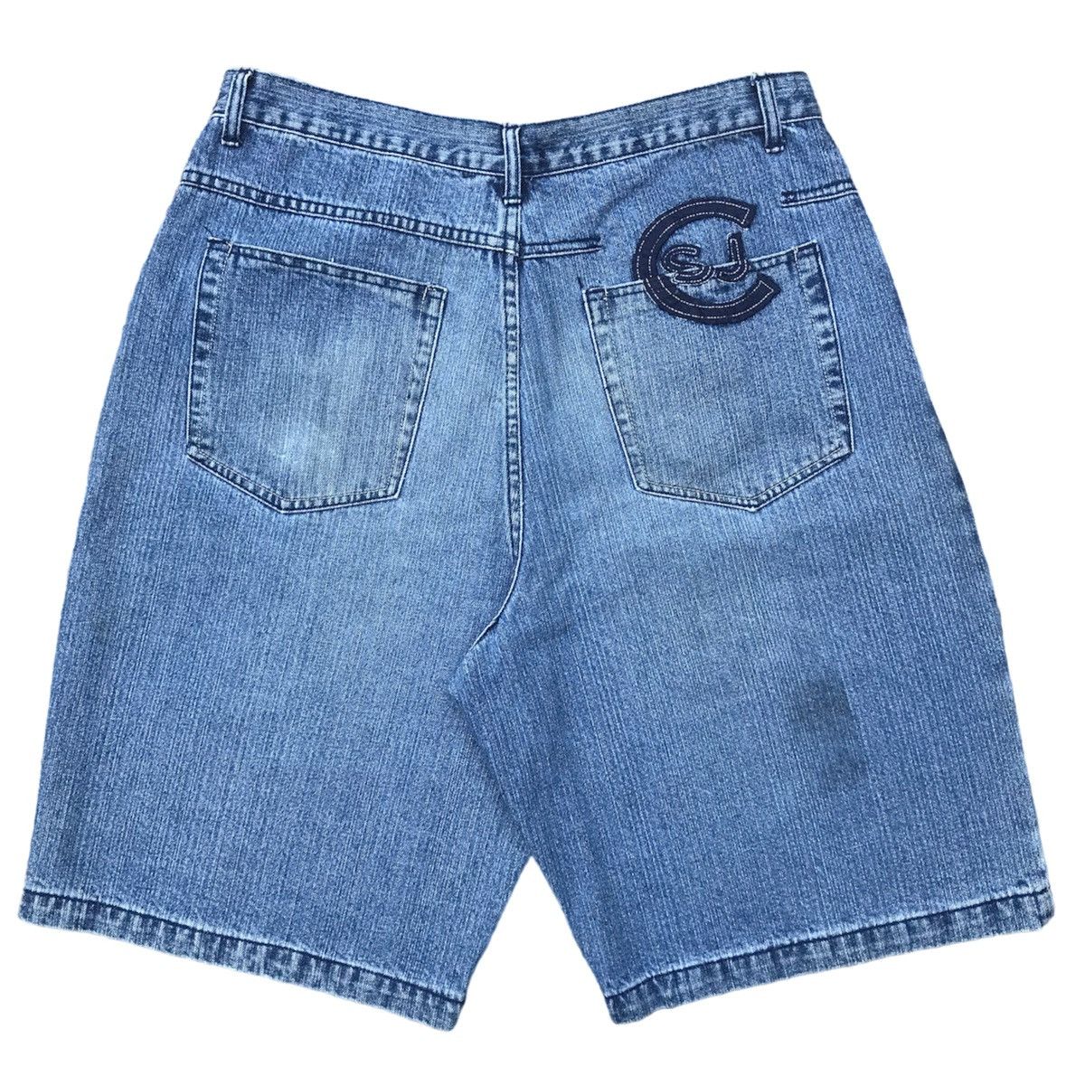 Image of Jnco x Sean John Vintage Seanjohn Baggy Short Pants in Light Blue, Men's (Size 38)