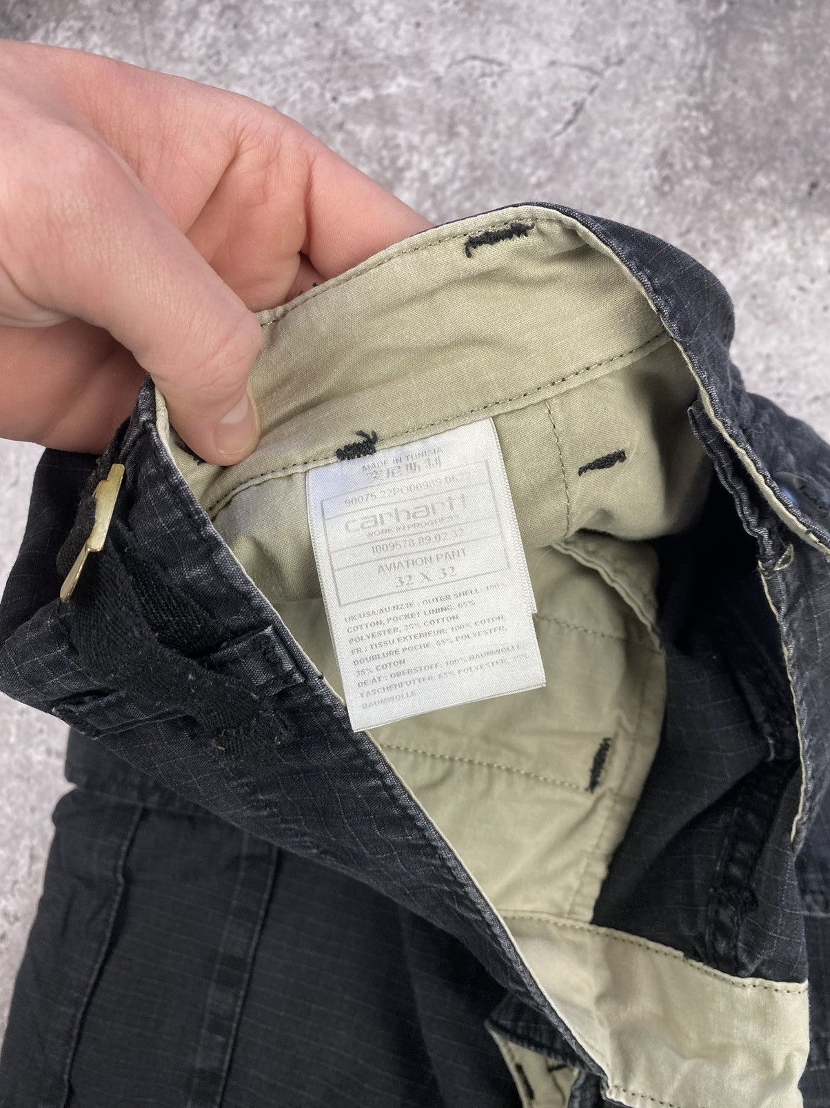 Carhartt × Dickies × Vintage VINTAGE CARHARTT CARGO BAGGY PANTS FADED BLACK 00s Size US 32 / EU 48 - 11 Thumbnail