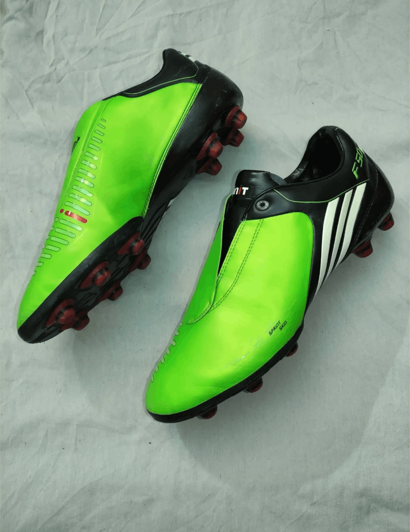 image of Adidas F50 Itunit Hg Soccer Football Cleats Shoes in Green/Black, Men's (Size 12)