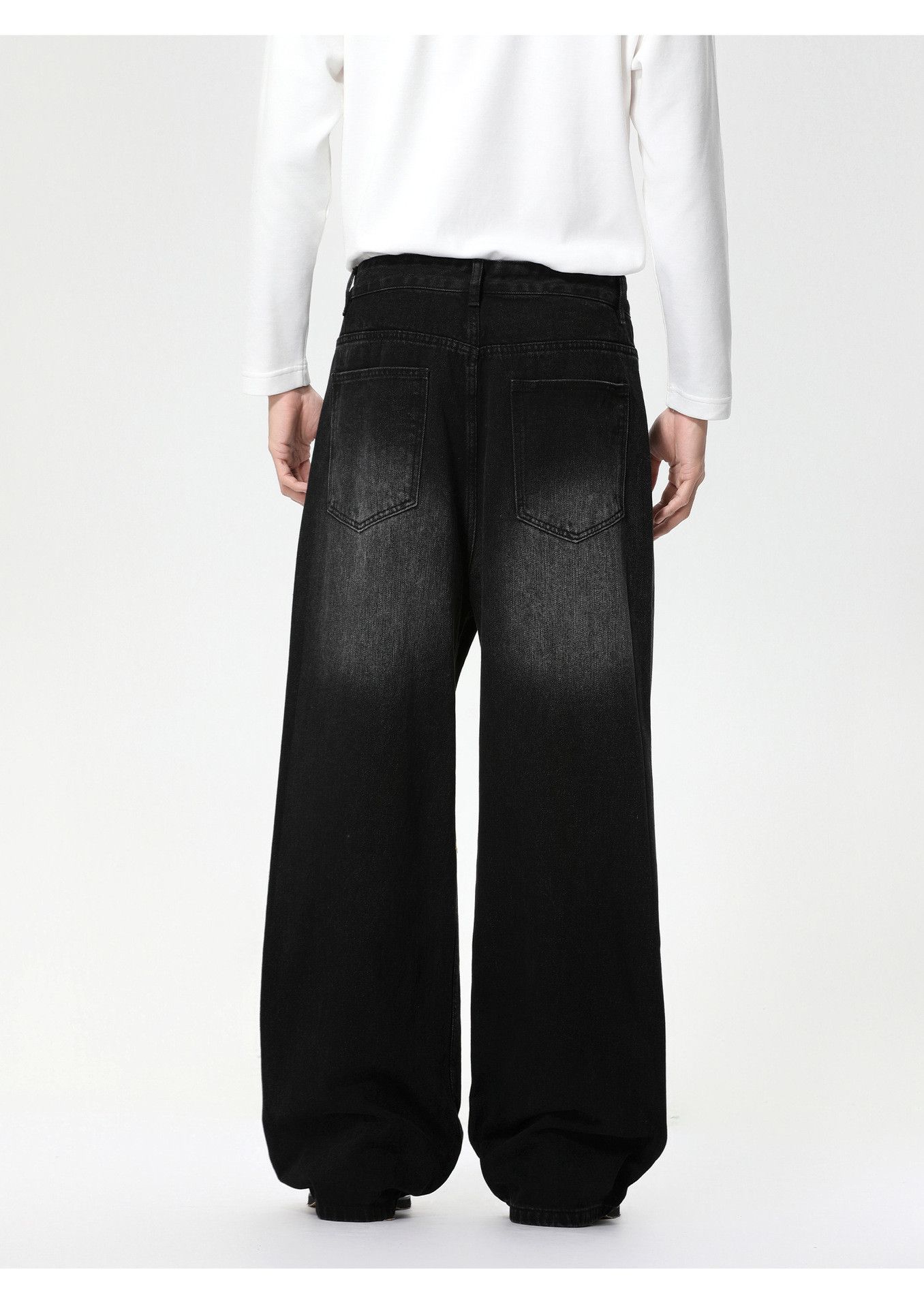 Japanese Brand Japanese retro casual oversized wide-leg washed denim jeans Size US 32 / EU 48 - 5 Thumbnail
