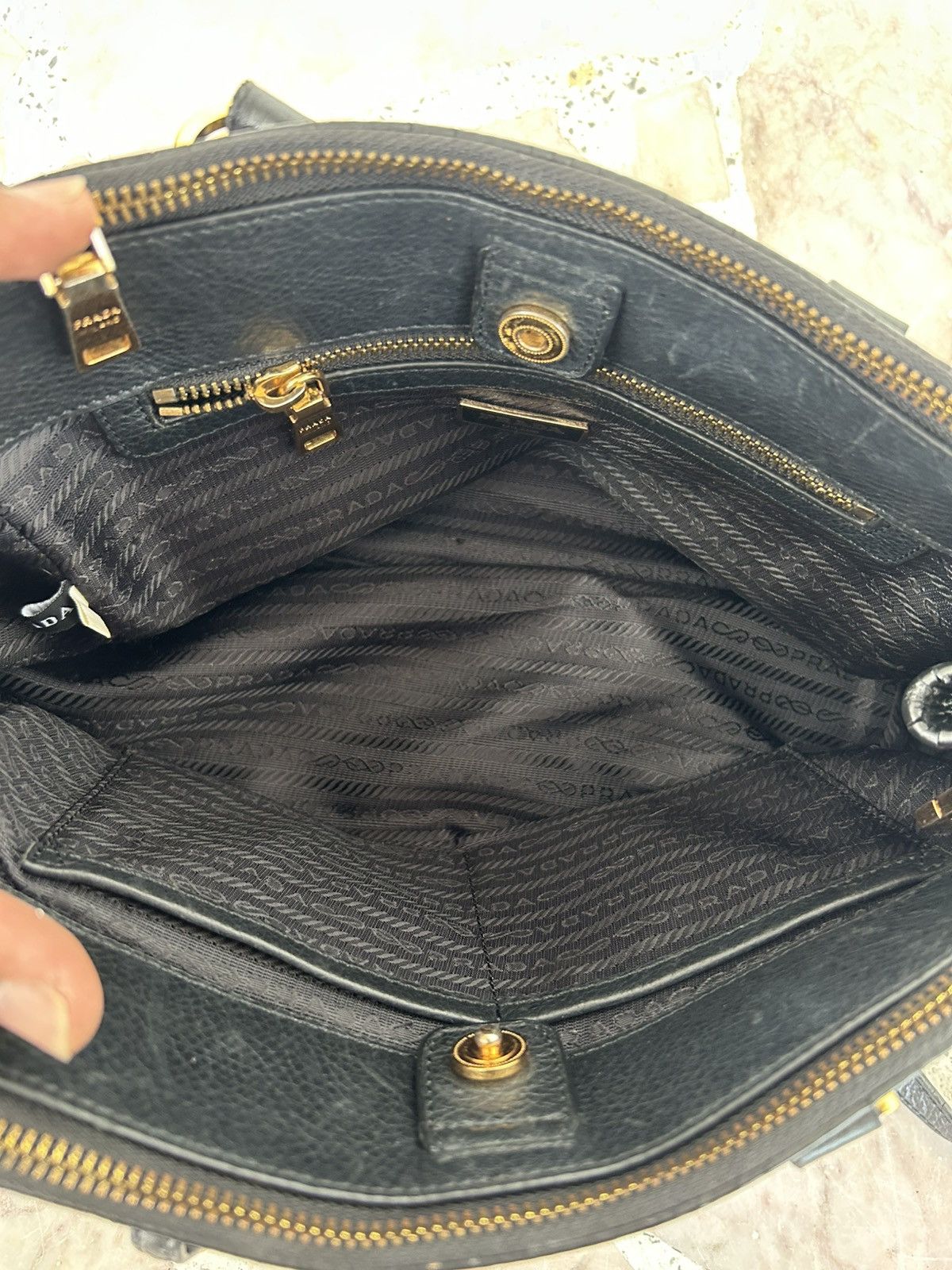 Prada Prada Vitello Daino leather handbag Size ONE SIZE - 13 Thumbnail
