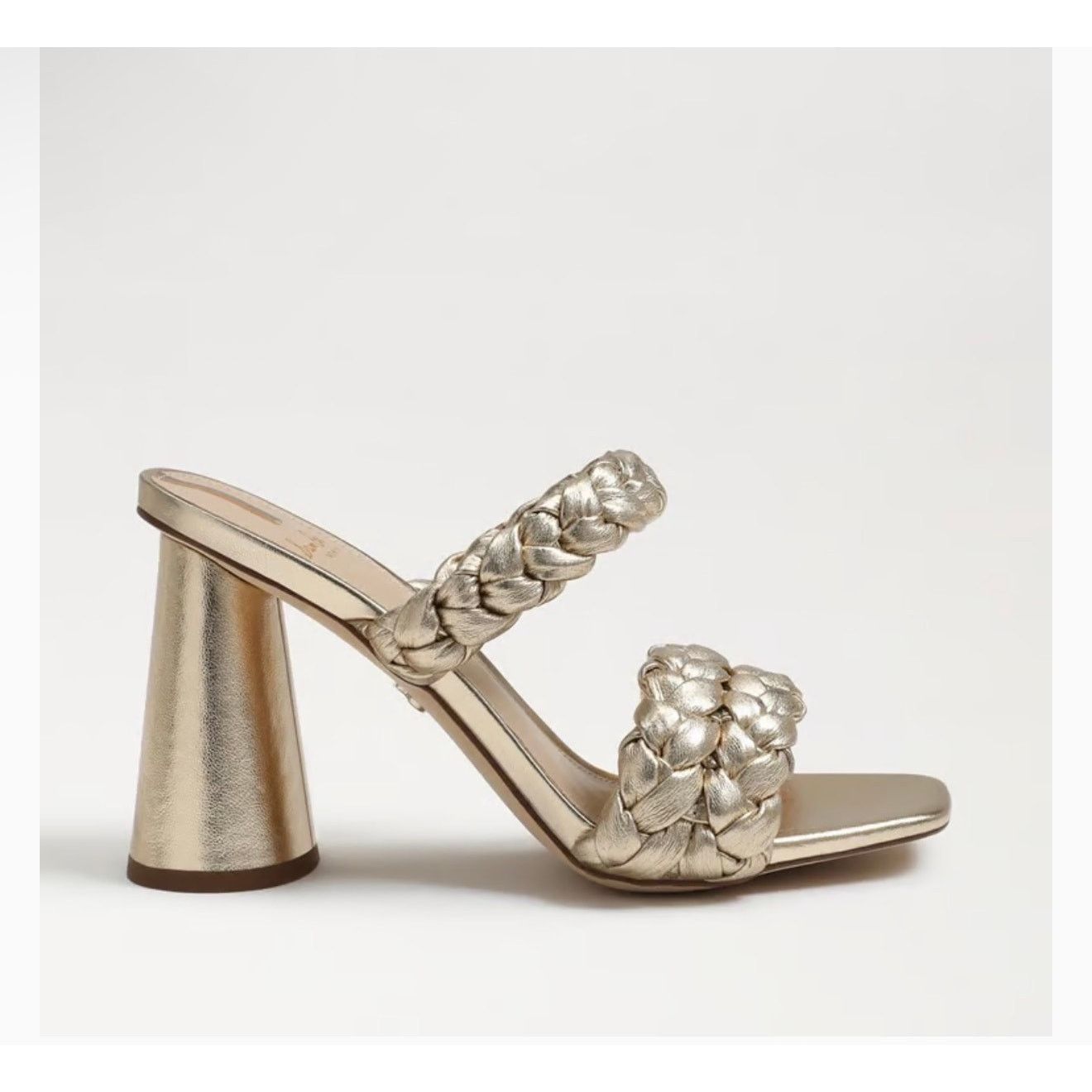 Sam Edelman Sam Edelman Kendra gold leaf Leather Sandals heels gold Size US 6.5 / IT 36.5 - 3 Thumbnail