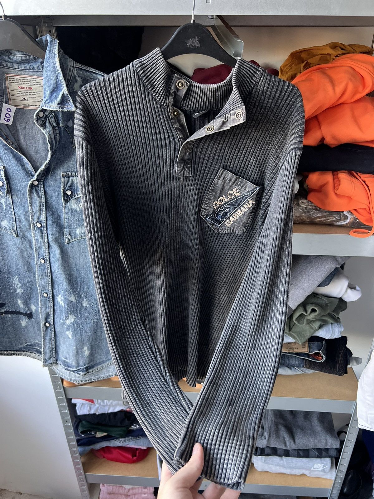 Dolce & Gabbana Vintage Dolce Sweater Gradient Grey Size US L / EU 52-54 / 3 - 10 Thumbnail