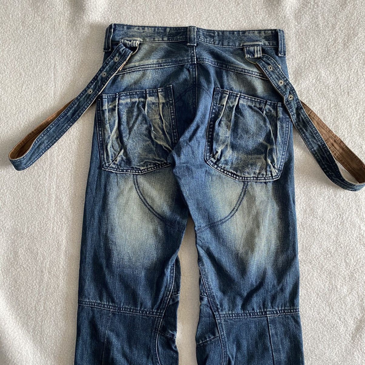 If Six Was Nine × Japanese Brand Rain King Of Hip Hop Brand Suspender Jeans w30 Size US 30 / EU 46 - 7 Thumbnail