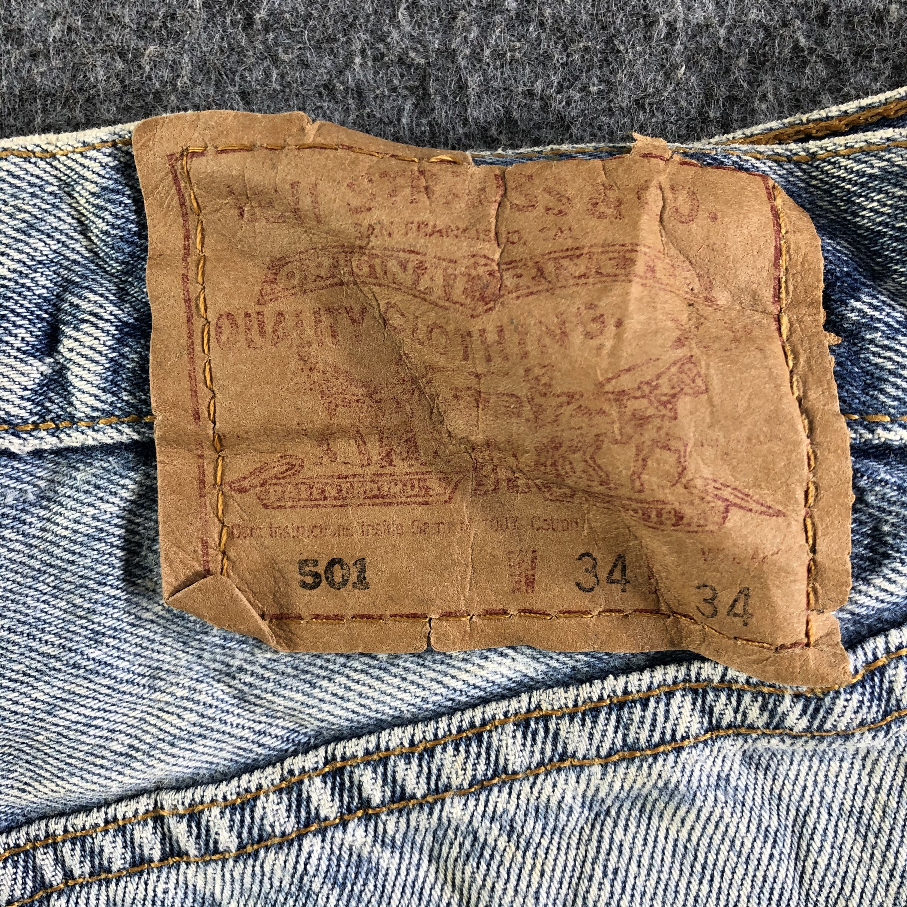 Levi's × Vintage Vintage Levis 501 Jeans-J4574 Size 32" / US 10 / IT 46 - 5 Thumbnail