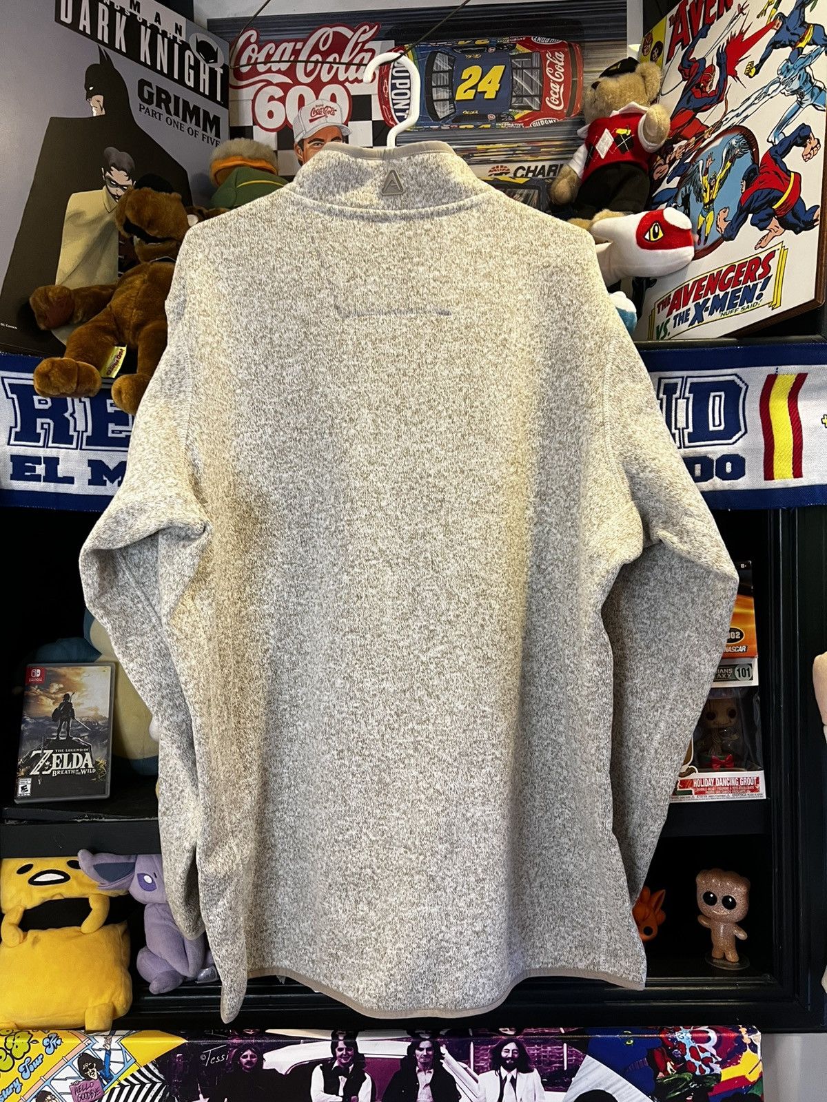 Antigua × NHL Men's Pittsburgh Penguins Antigua Oatmeal Half-Zip Pullover Size US XXL / EU 58 / 5 - 10 Thumbnail