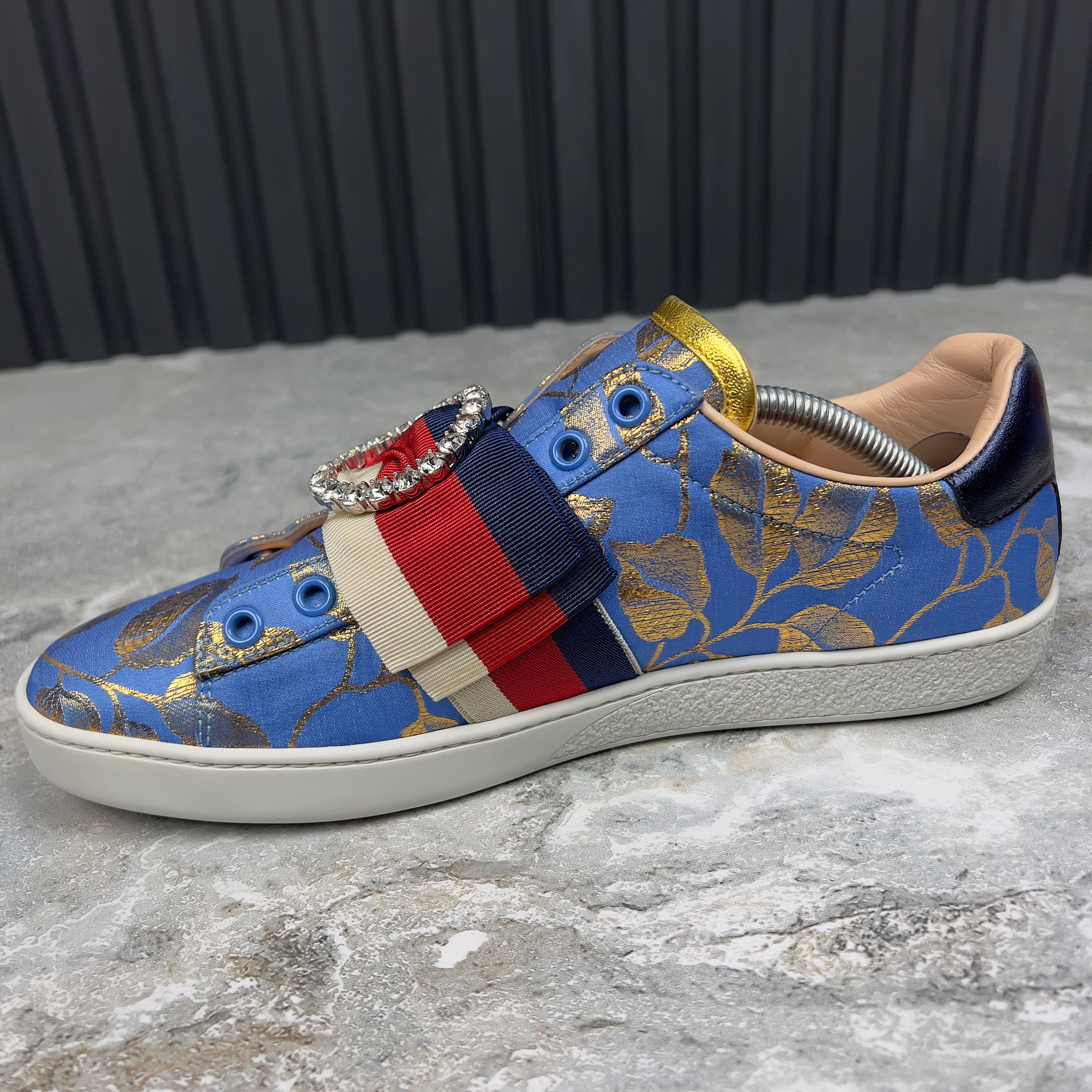 Gucci GUCCI Ace Sneakers Crystal Sylvie Lace Size US 7.5 / IT 37.5 - 5 Thumbnail