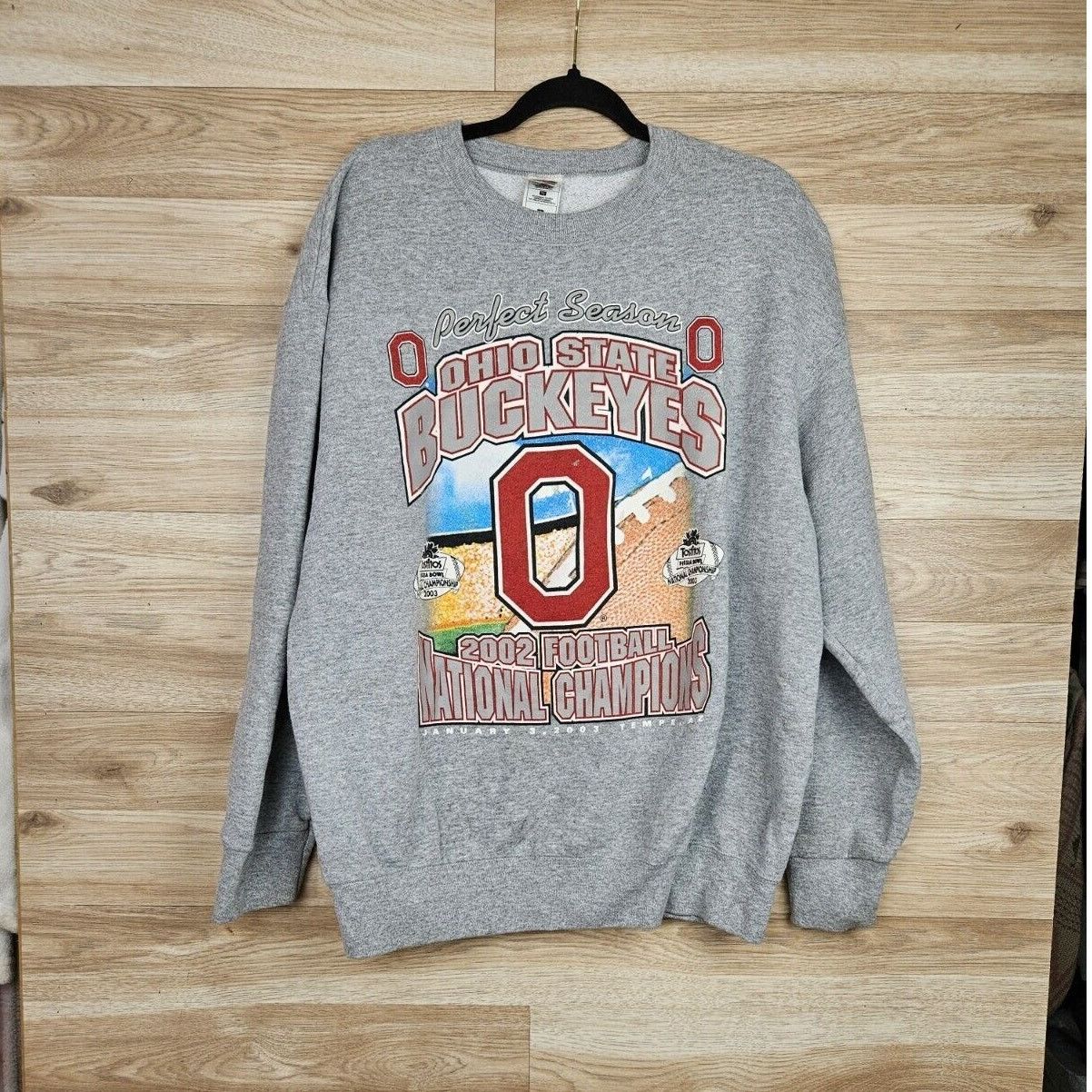 Champion OSU Buckeyes Vtg 2002 Football National Fiesta Bowl Size US XL / EU 56 / 4 - 1 Thumbnail