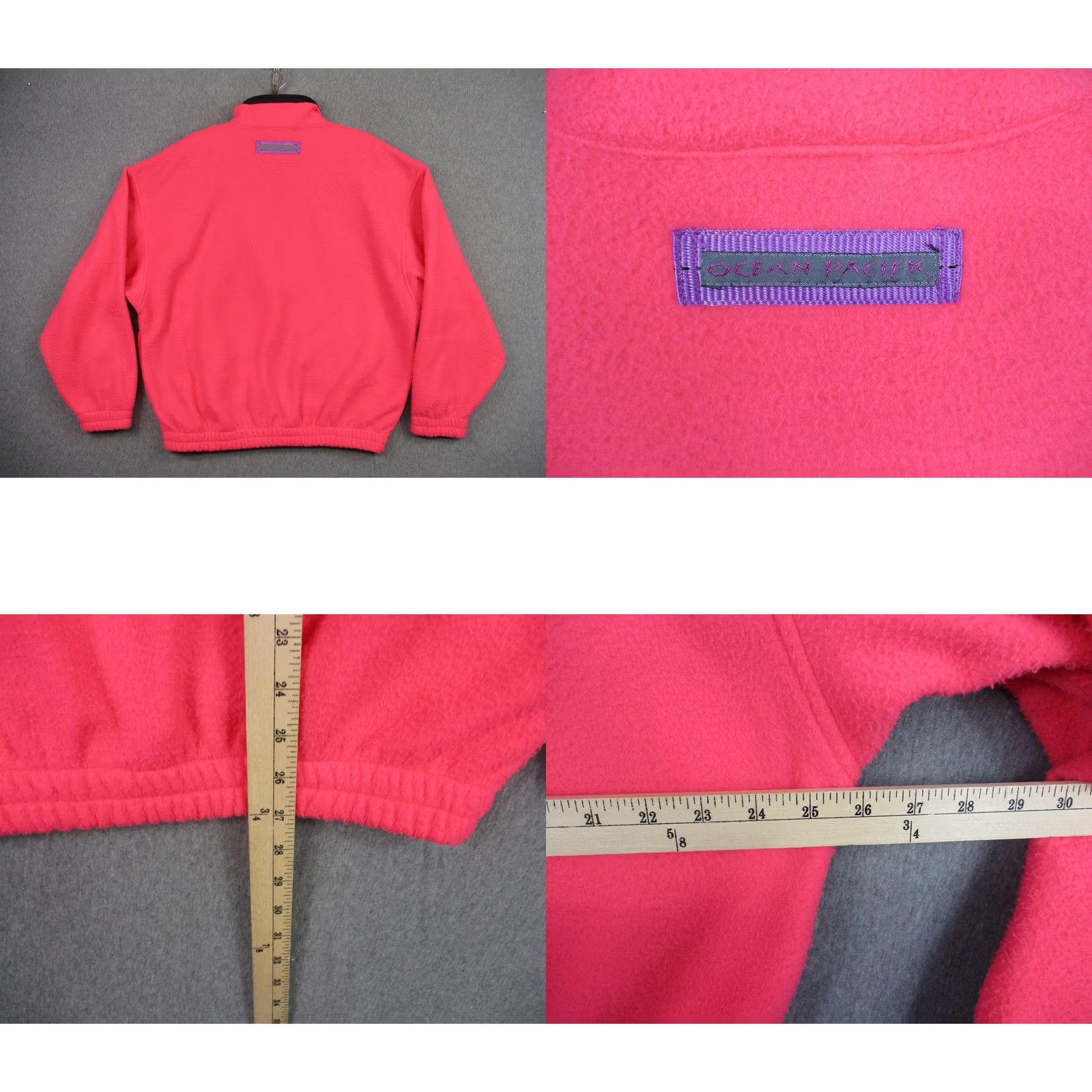 Ocean Pacific Ocean Pacific Sweatshirt 1/4 Zip Men Medium Pink X Treme Air 80s Size US M / EU 48-50 / 2 - 8 Thumbnail