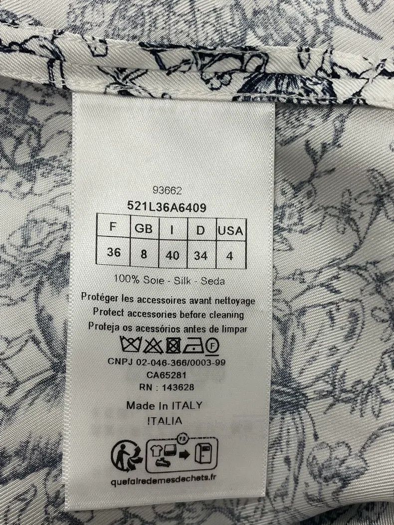 Dior Dior 25 Spring and Summer Butterfly Print Long-banded Silk Size XS / US 0-2 / IT 36-38 - 6 Thumbnail