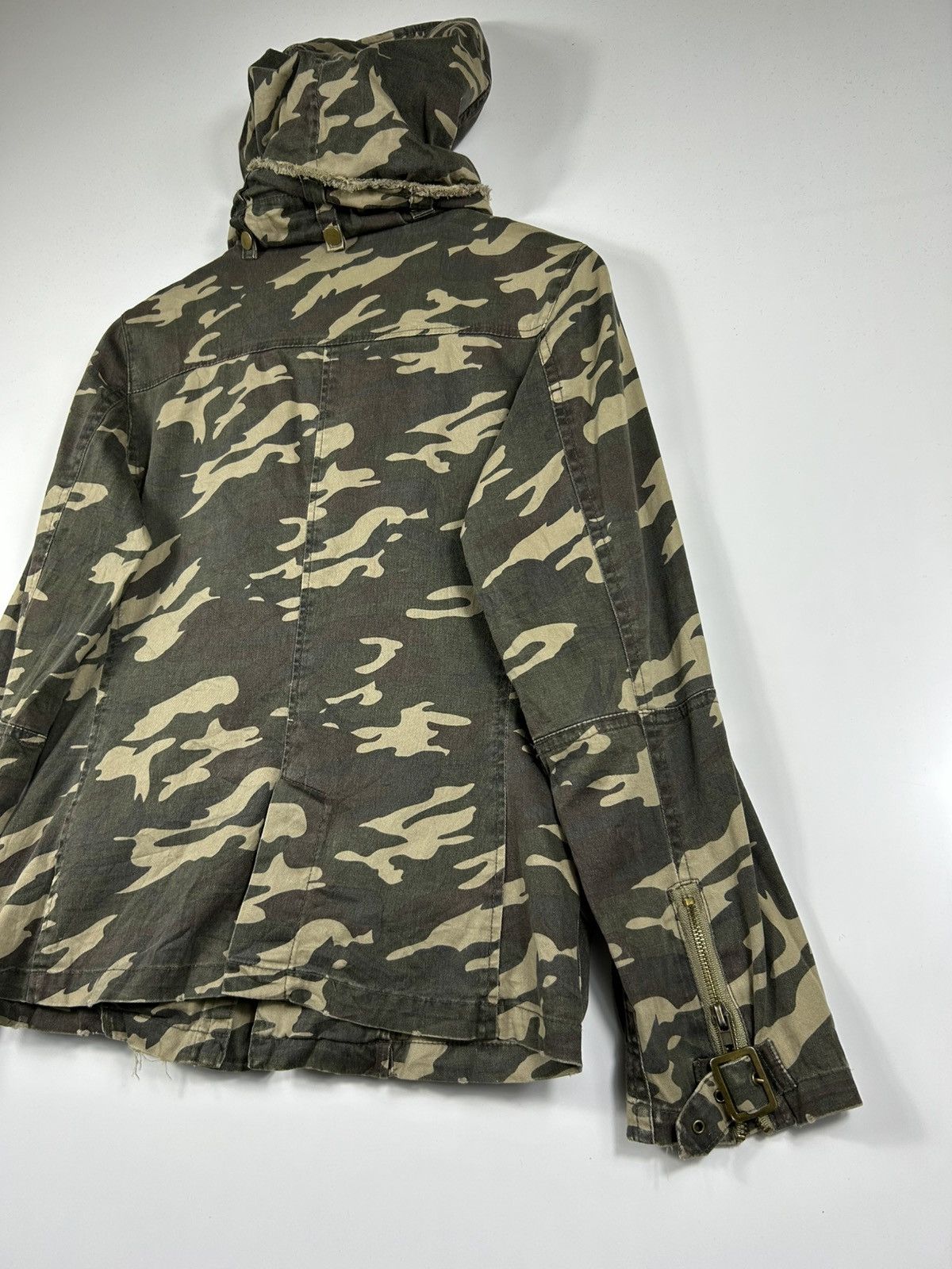 Japanese Brand ⚡️Vintage Fazbee Camo Hooded Multi Pocket Zipper Jacket Size M / US 6-8 / IT 42-44 - 17 Thumbnail
