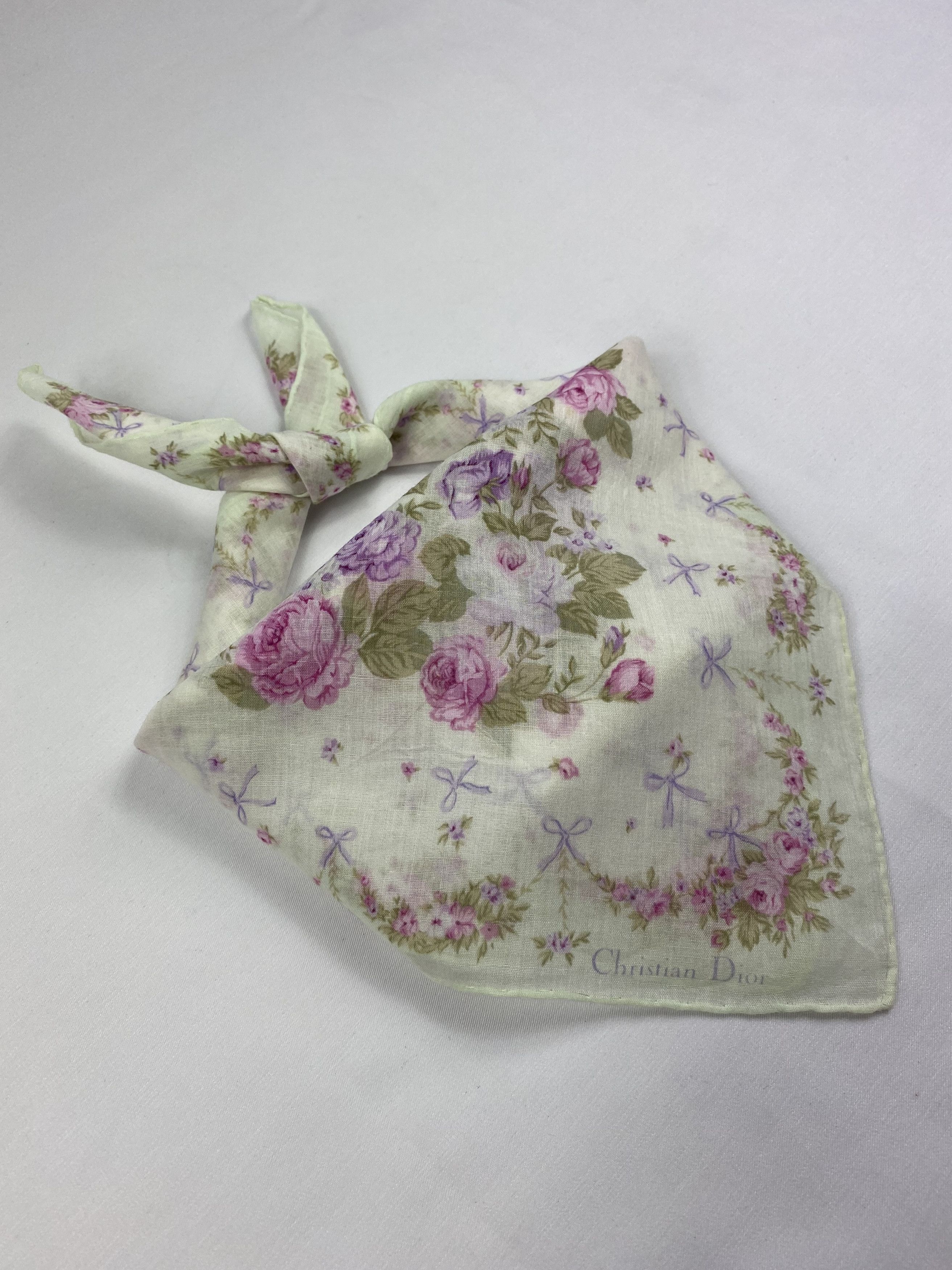 Vintage Christian Dior Handkerchief / Bandana / Neckerchief Size ONE SIZE - 2 Thumbnail