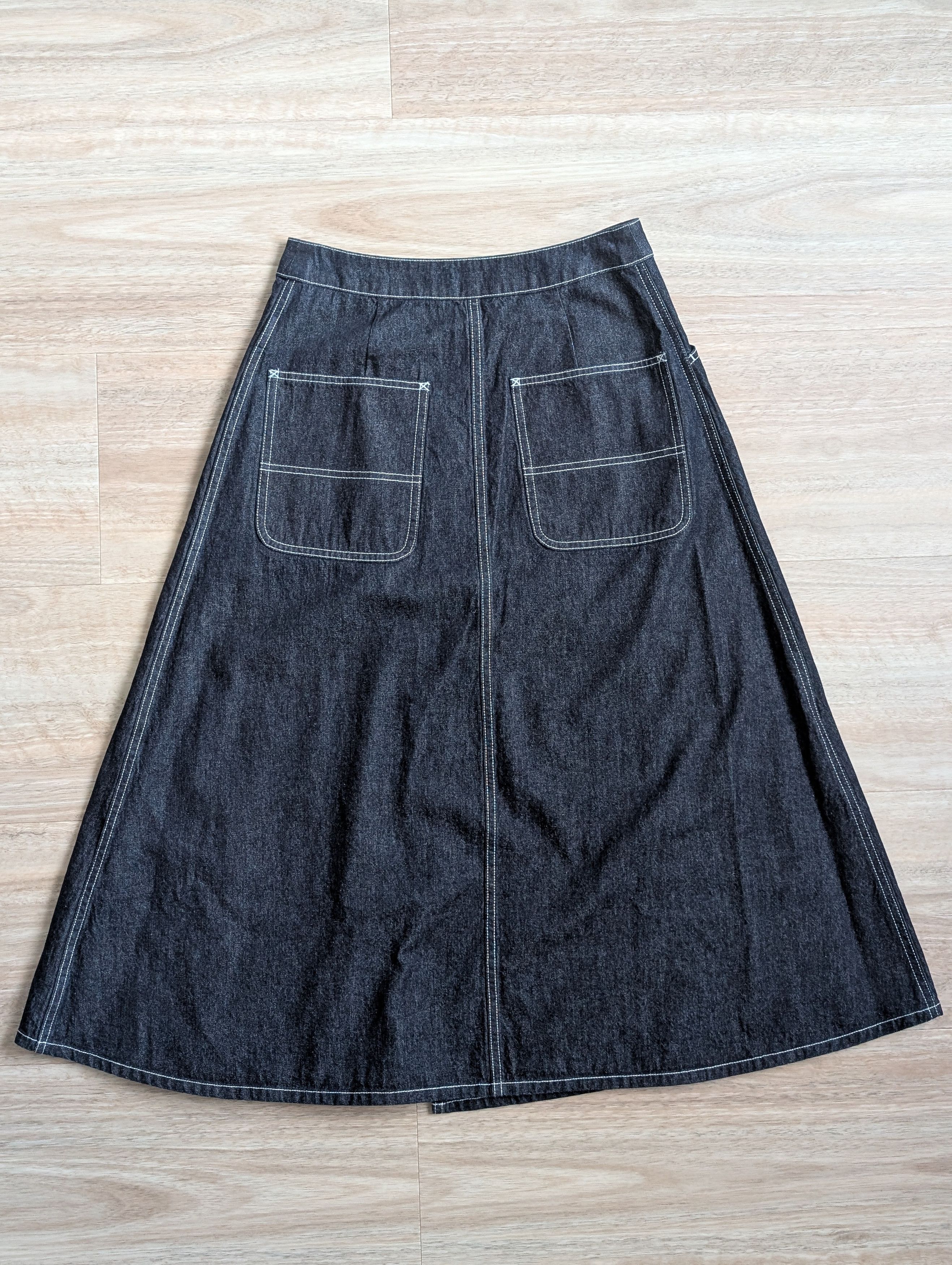 Other BEAMS BOY Wrap Pleated Skirt Indigo - New With Tags Size 27" / US 4 / IT 40 - 2 Thumbnail