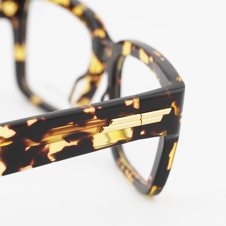 Bottega Veneta Bottega Veneta BV1153O 006 Eyeglasses Havana 51mm Square Size ONE SIZE - 7 Thumbnail