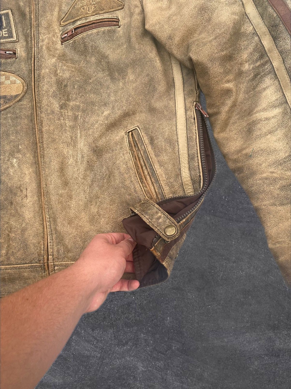 Vintage Vintage Y2K leather racing jacket MOTO Aviatrix Size US L / EU 52-54 / 3 - 14 Thumbnail