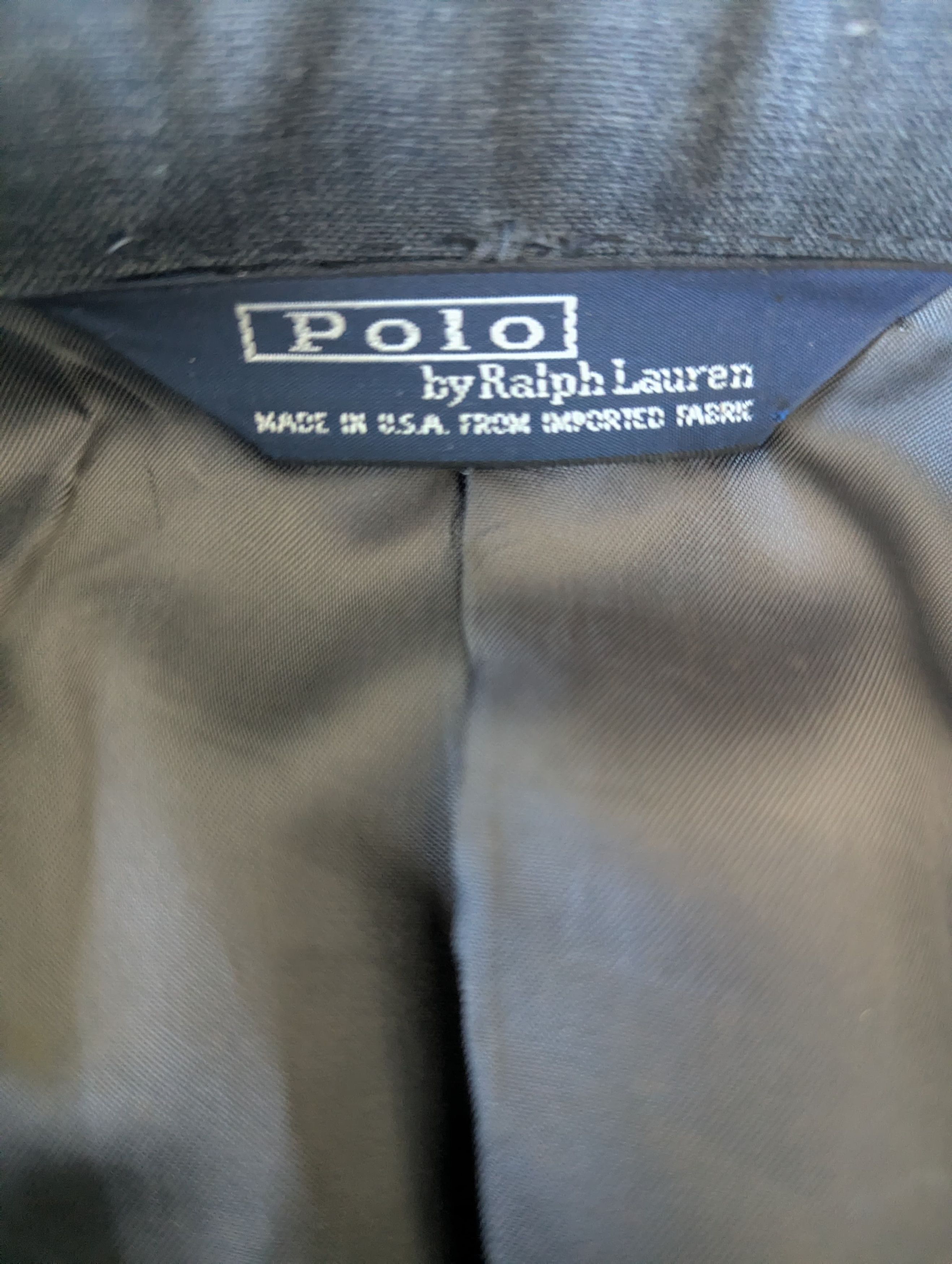 Polo Ralph Lauren Vintage Wool Gray Suit Size 44L - 2 Thumbnail