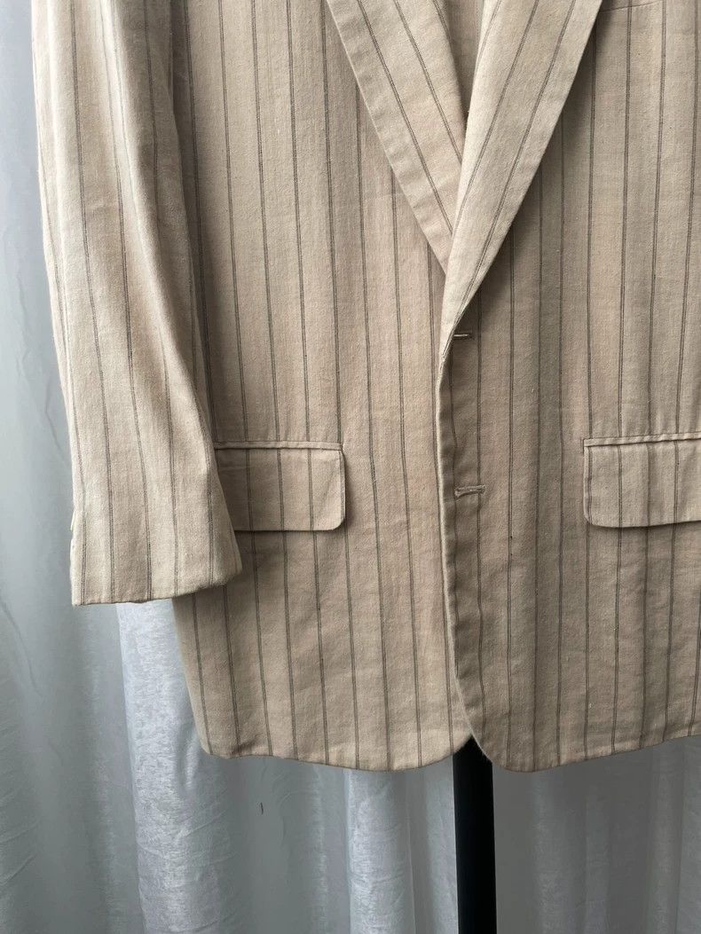 Comme des Garcons Comme des Garçons Striped beige casual jacket Size US S / EU 44-46 / 1 - 4 Thumbnail