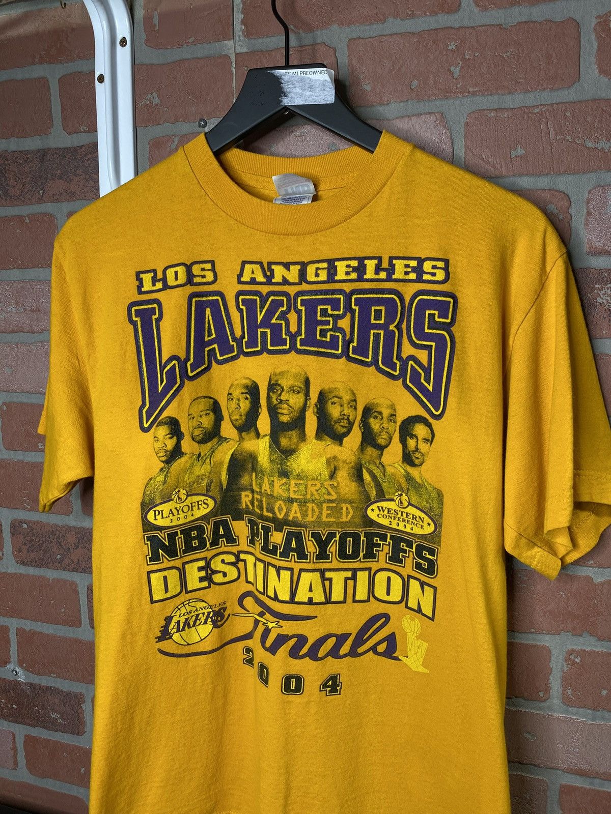 Vintage Vintage 2004 Lakers NBA Finals T-Shirt Vtg Kobe Tee Medium Size US M / EU 48-50 / 2 - 8 Thumbnail