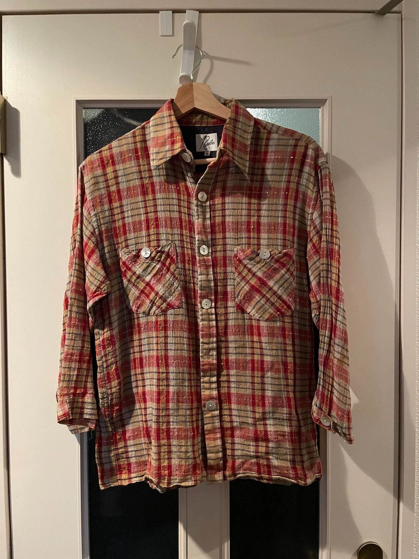 Needles Needles Golden Thread Sheer Shirt Size US S / EU 44-46 / 1 - 1 Thumbnail