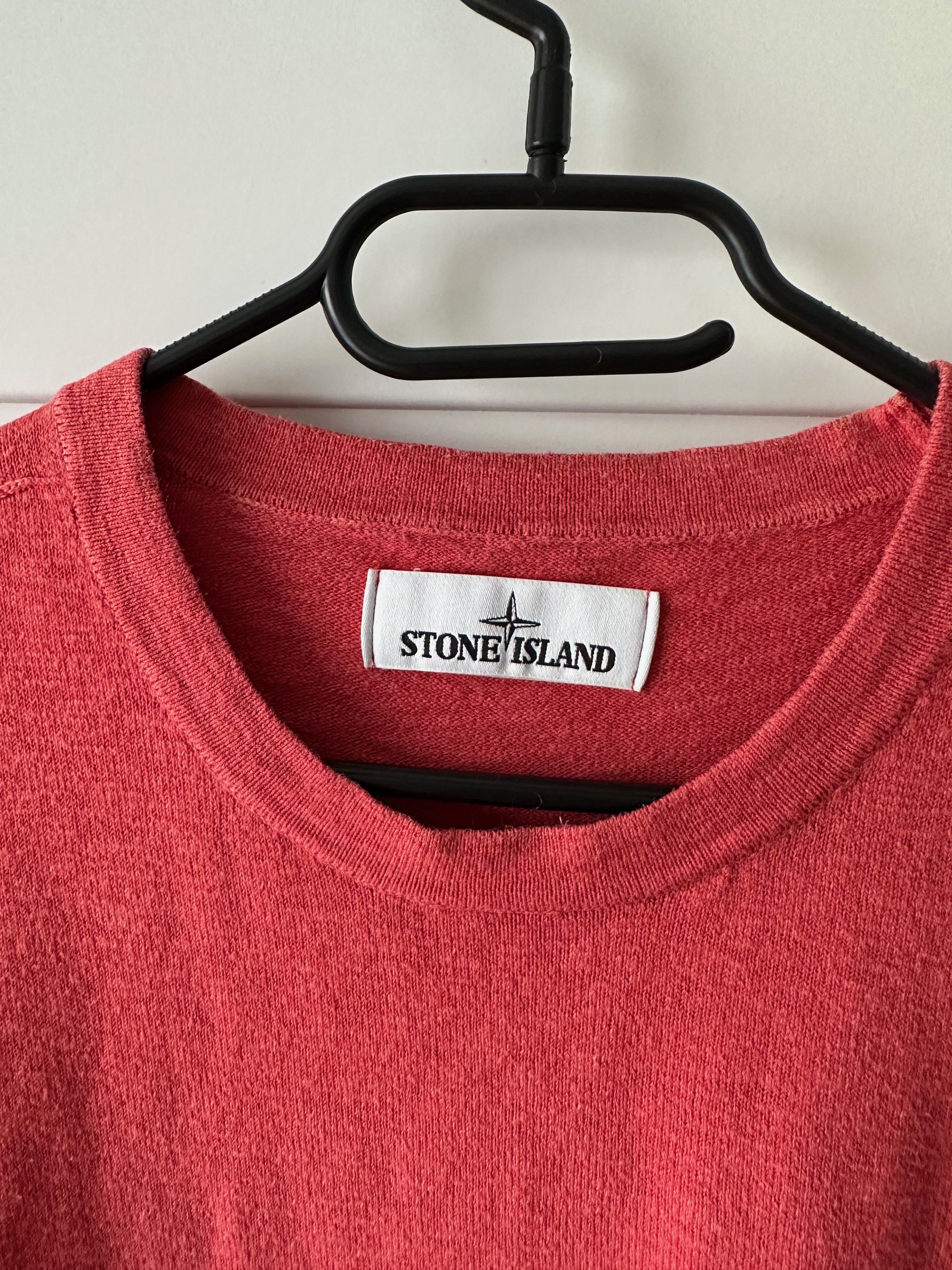 Stone Island Stone Island light coral crew neck sweater jumper pullover Size US XL / EU 56 / 4 - 6 Thumbnail