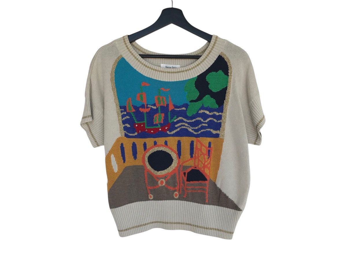 Japanese Brand Vintage SAINT JOIE art knitted sweater Size US M / EU 48-50 / 2 - 1 Thumbnail