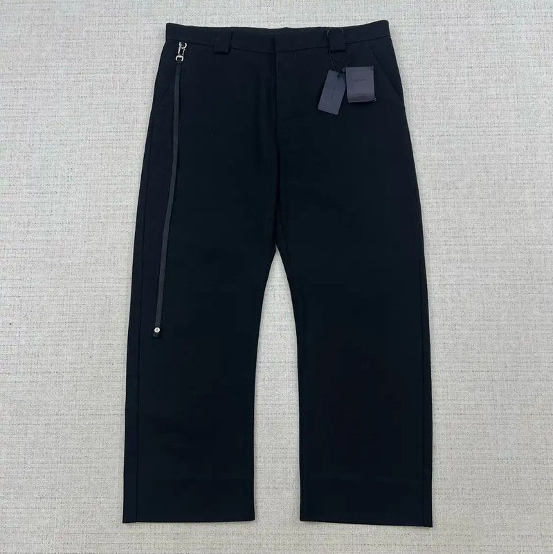 Prada Prada Black Cotton Logo Casual Pants for Men Size US 42 / EU 58 - 1 Thumbnail