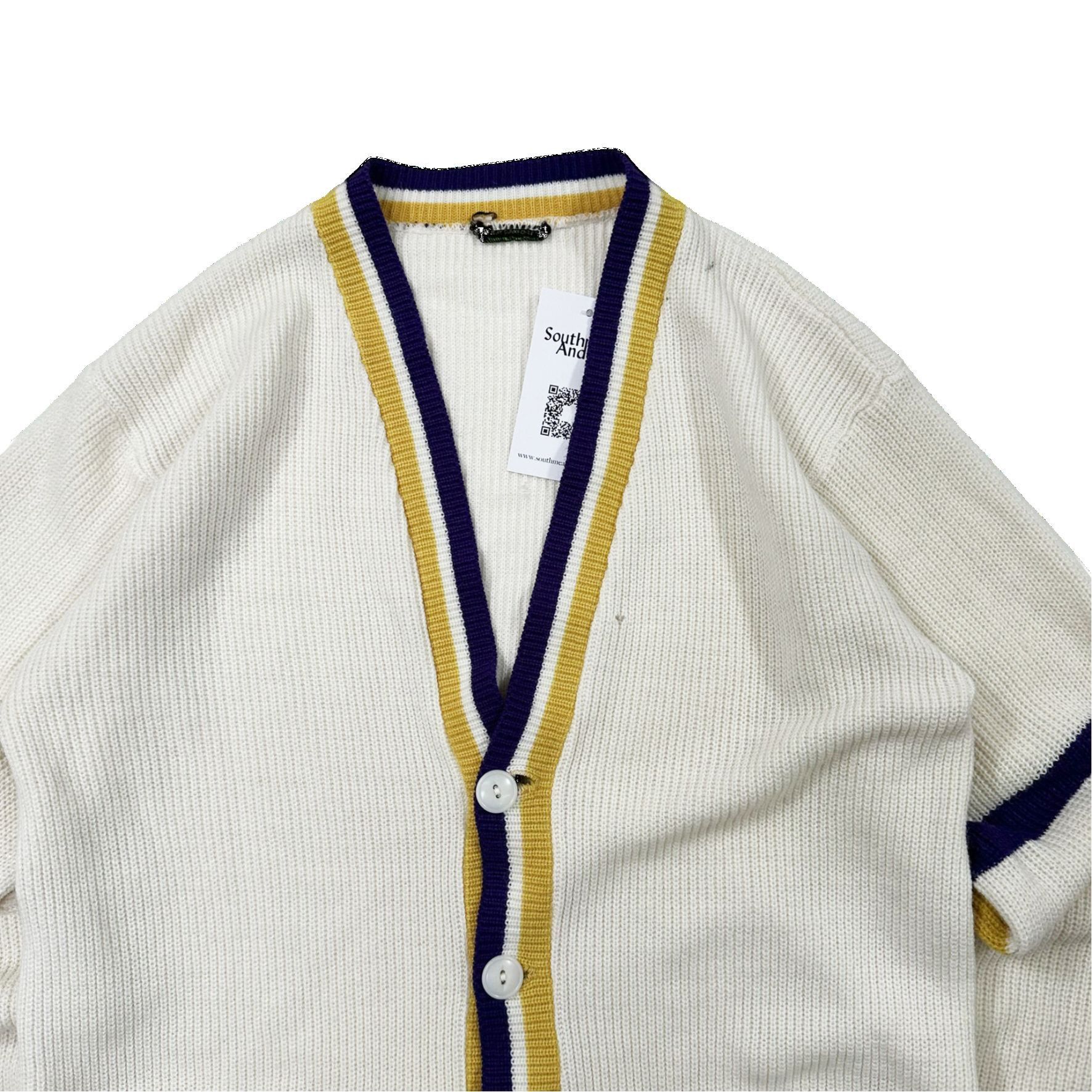 Other Vintage 90s Lakers Colours Pocket Cardigan Sweater Size US S / EU 44-46 / 1 - 2 Thumbnail