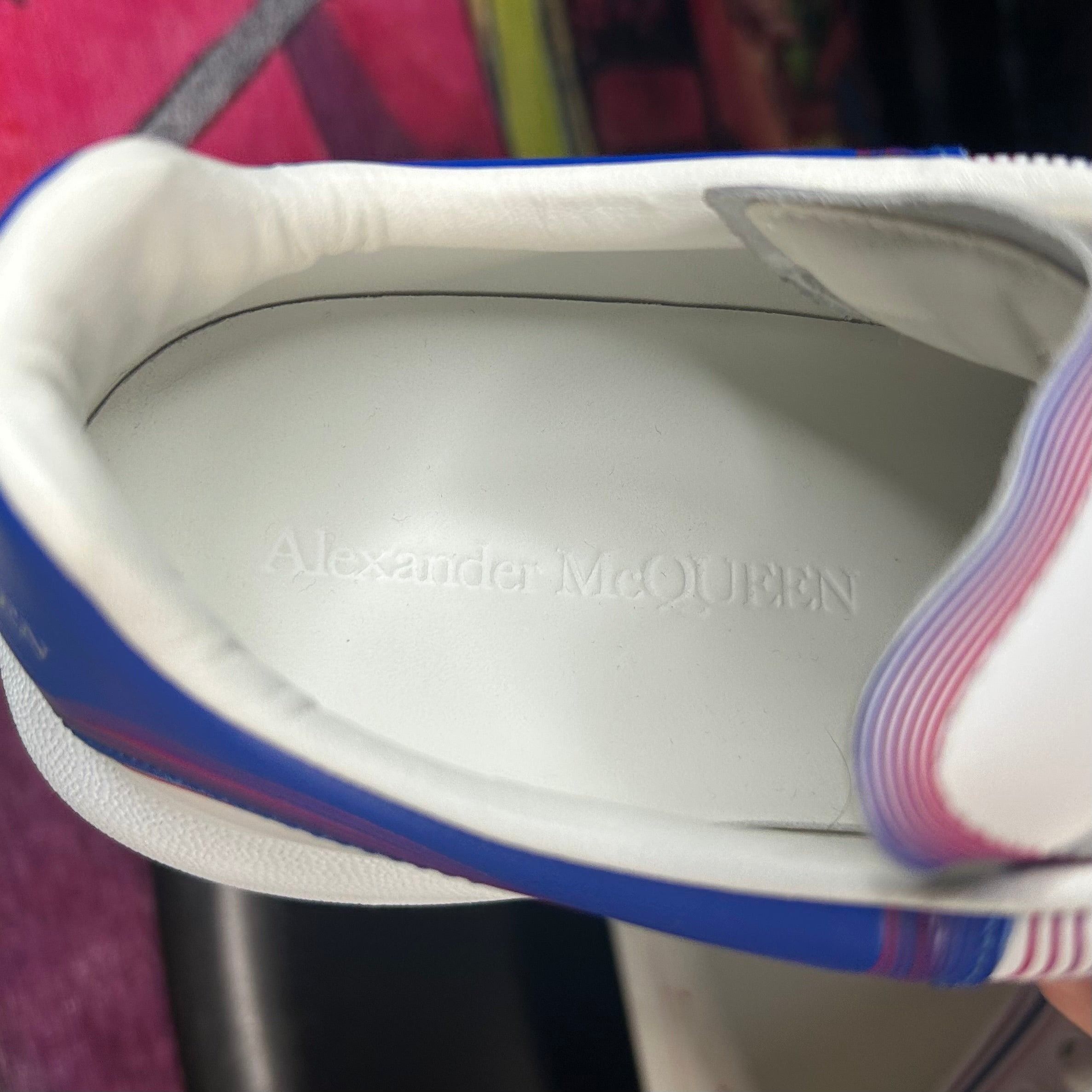 Alexander McQueen Alexander McQueen Oversized Sneakers White Galactic Blue Size US 8 / EU 41 - 8 Thumbnail