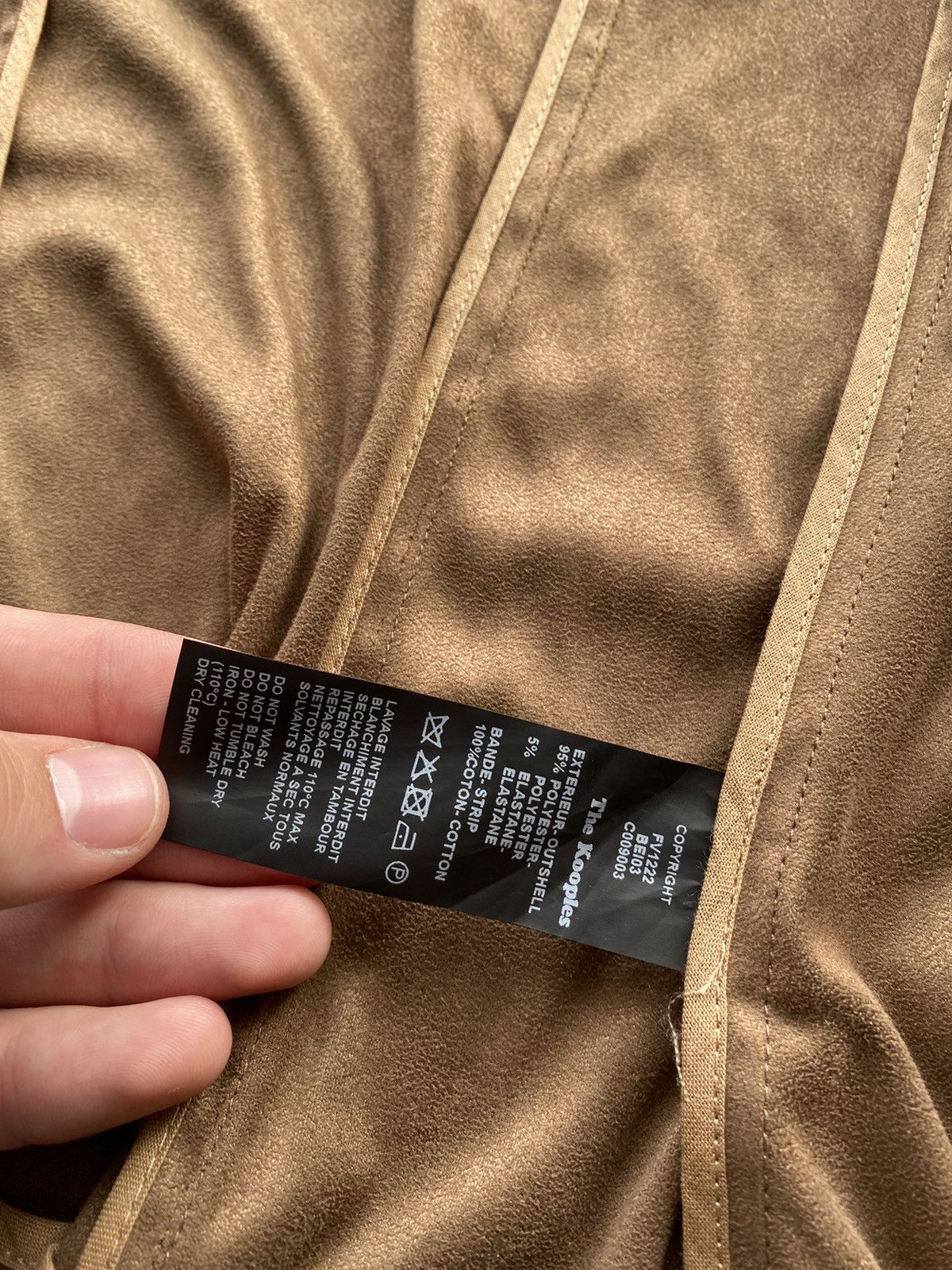 Designer × The Kooples 195£ RRP The Kooples Suede Blazer Coat Womens 38 size Size XS / US 0-2 / IT 36-38 - 4 Thumbnail