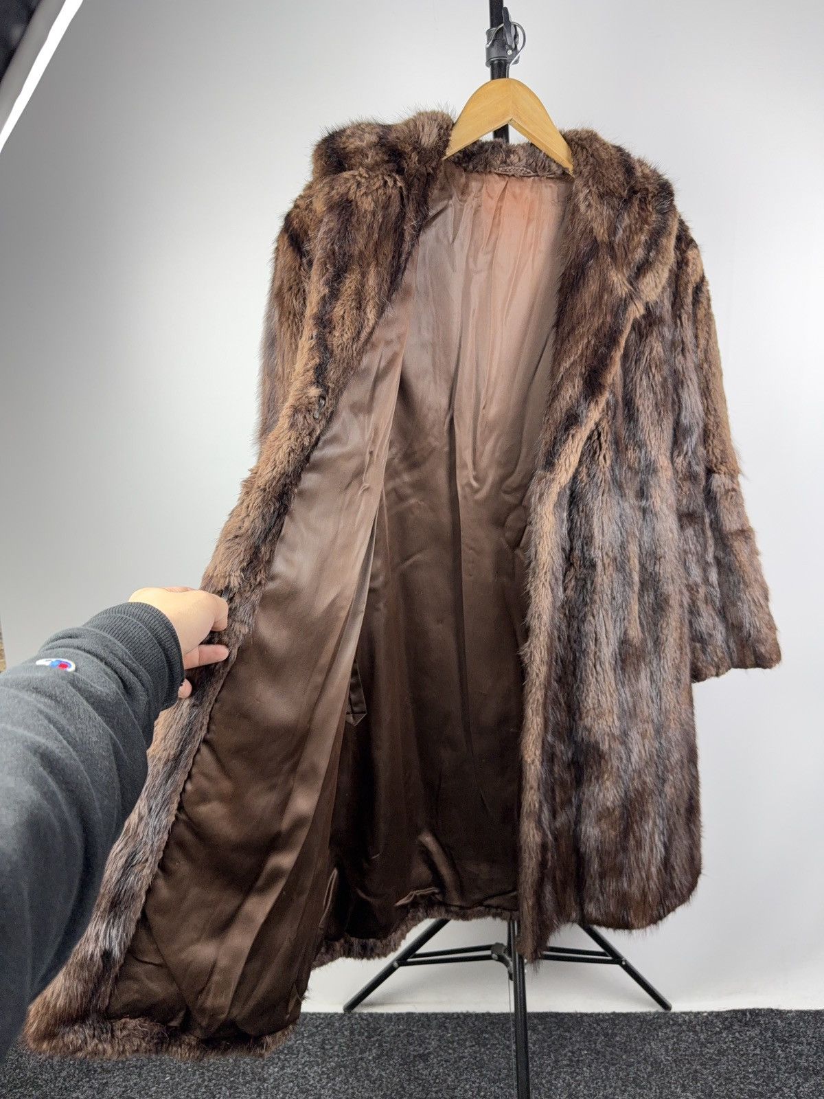 Japanese Brand Vintage Real Mink Fur Coat Brown Classic Long Jacket Size M / US 6-8 / IT 42-44 - 9 Thumbnail