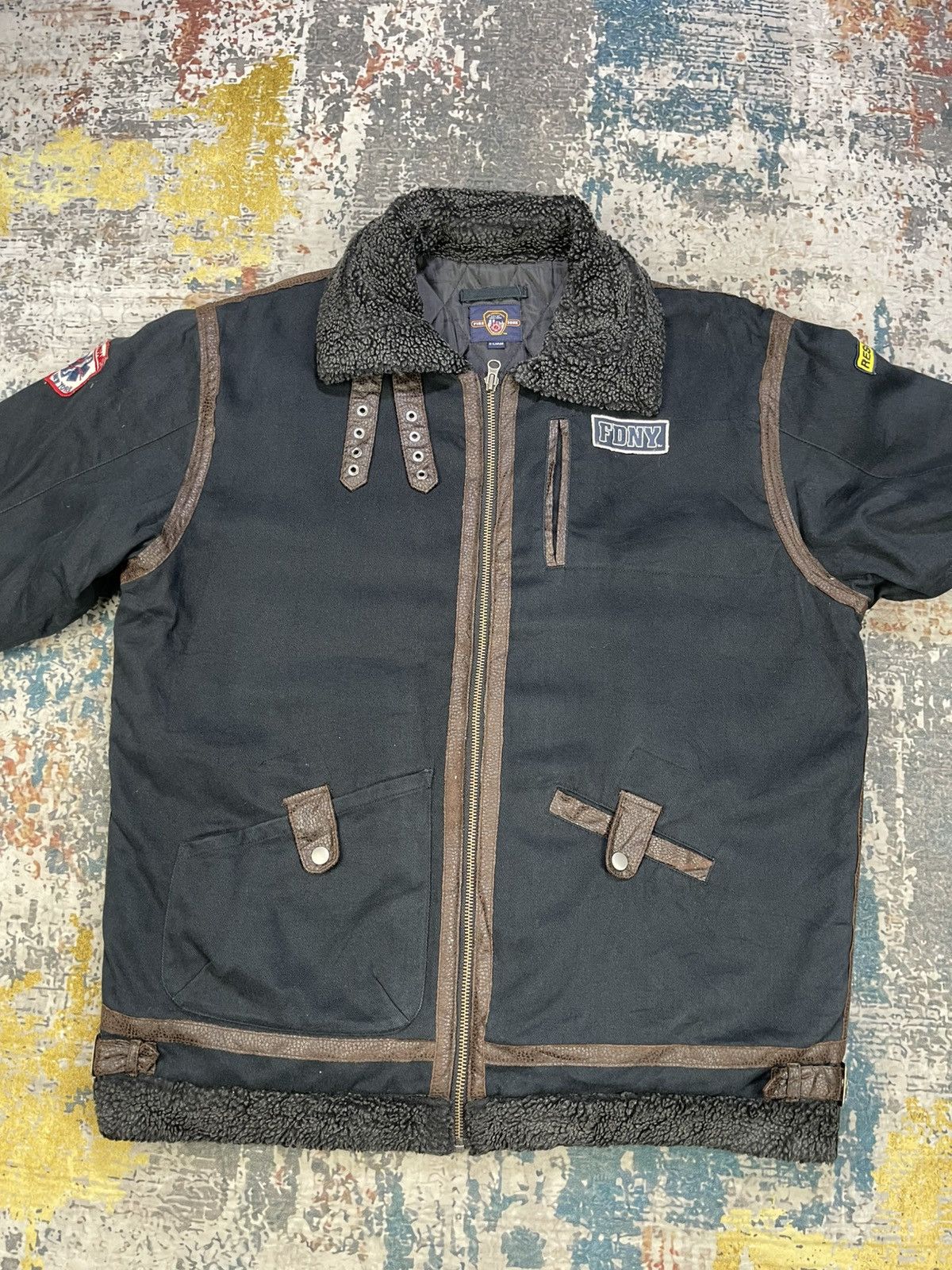 Japanese Brand FDNY Fire Rescue Military B3 Type Jacket Size US XL / EU 56 / 4 - 3 Thumbnail