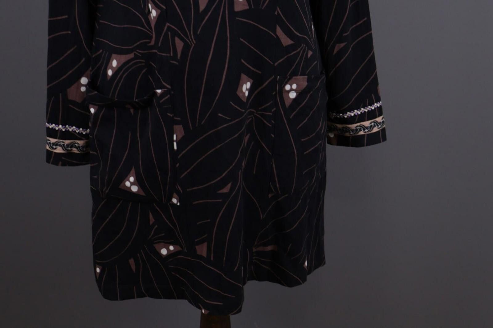 Marimekko Marimekko Black Long Sleeve Floral Lenght Dress Size M Size M / US 6-8 / IT 42-44 - 3 Thumbnail