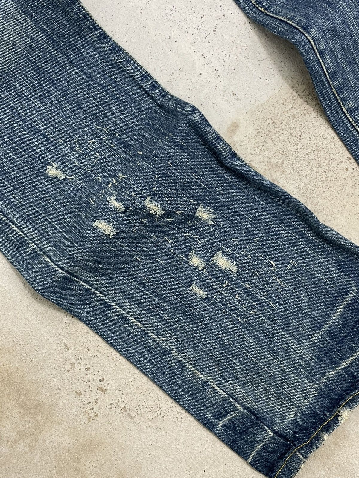 Japanese Brand Japan Armee Francaise Distressed Patchwork Liberation Denim Size US 32 / EU 48 - 4 Thumbnail