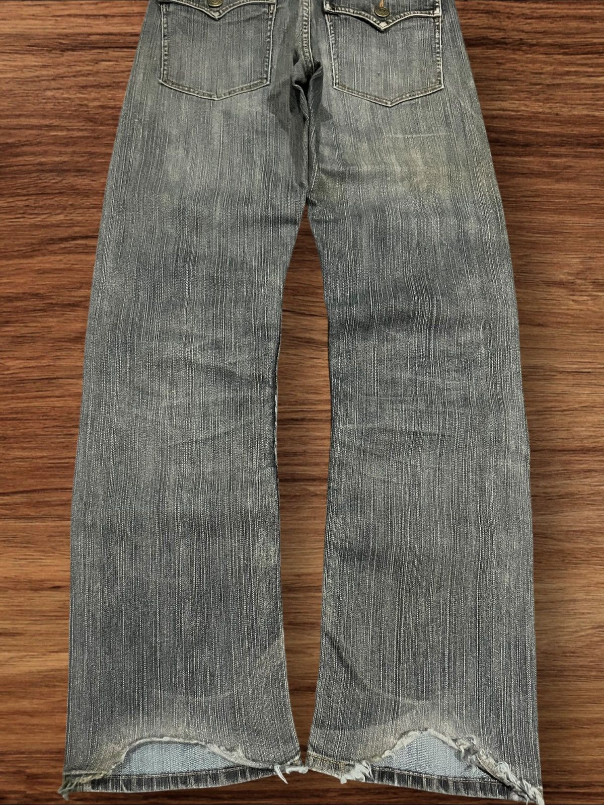 Japanese Brand ⚡️Distressed⚡️Vintage Japanese Brand Villand Dark Blue Jeans Size US 30 / EU 46 - 9 Thumbnail