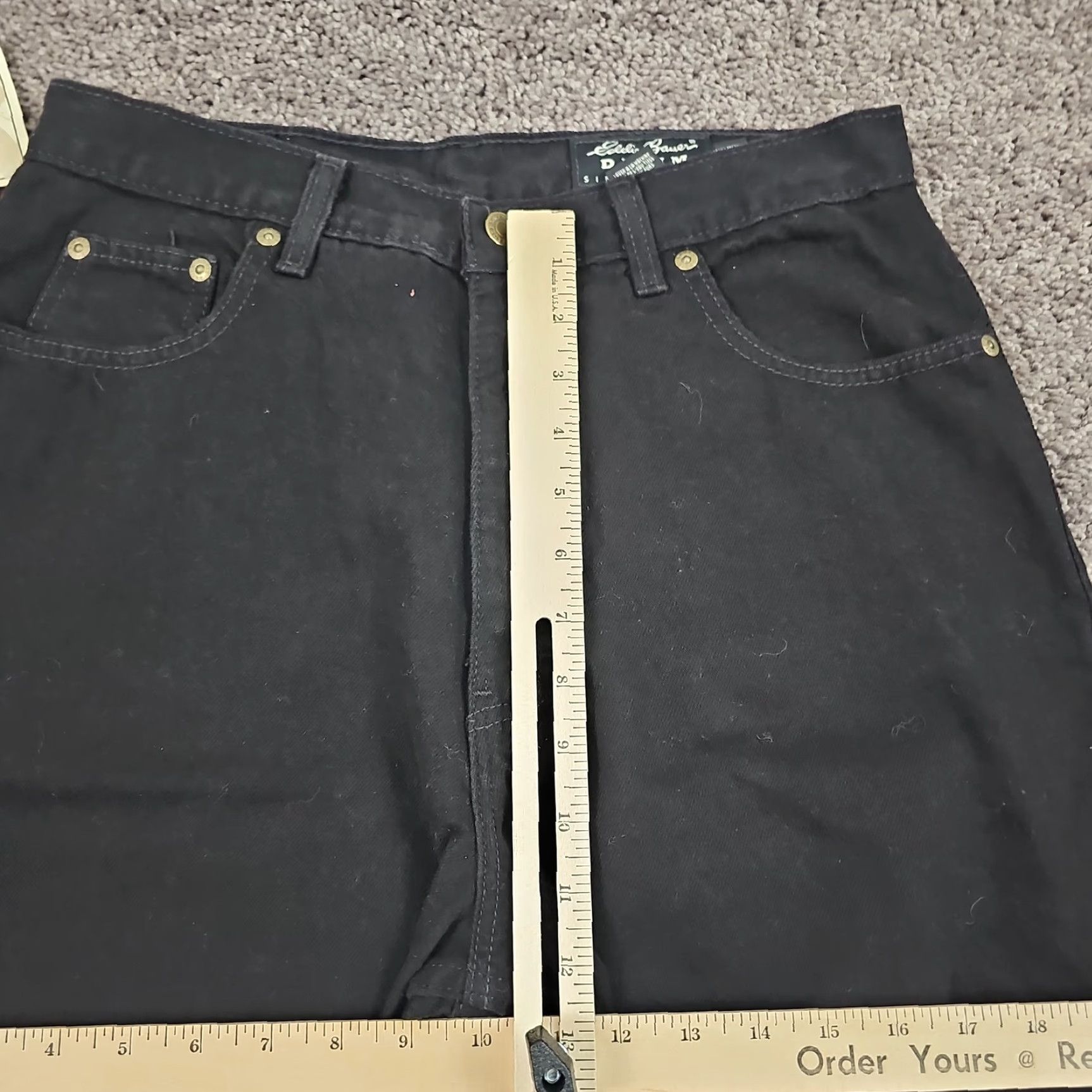 Eddie Bauer VINTAGE Eddie Bauer Jeans Womens 12 Black Straight Loose High Denim USA 27x31 Size 34" / US 12 / IT 48 - 5 Thumbnail